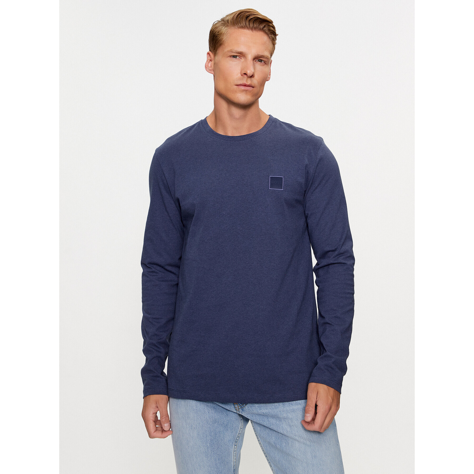 Boss Longsleeve Tacks 50476192 Bleumarin Regular Fit - Pled.ro