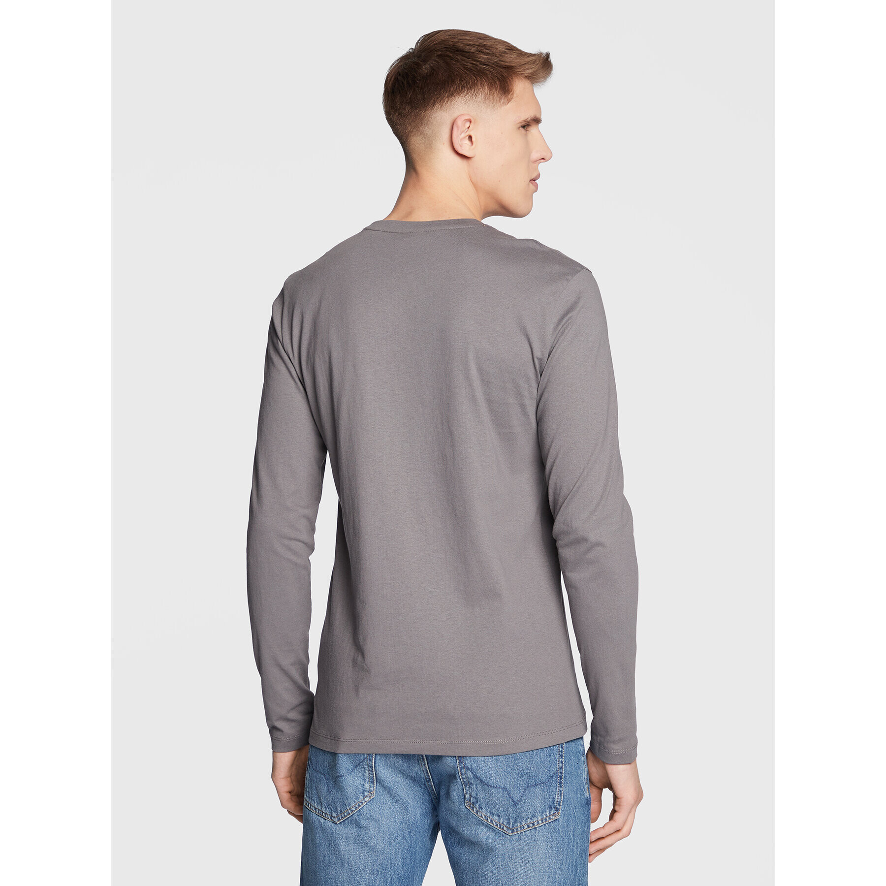 Boss Longsleeve Tacks 50476192 Gri Regular Fit - Pled.ro