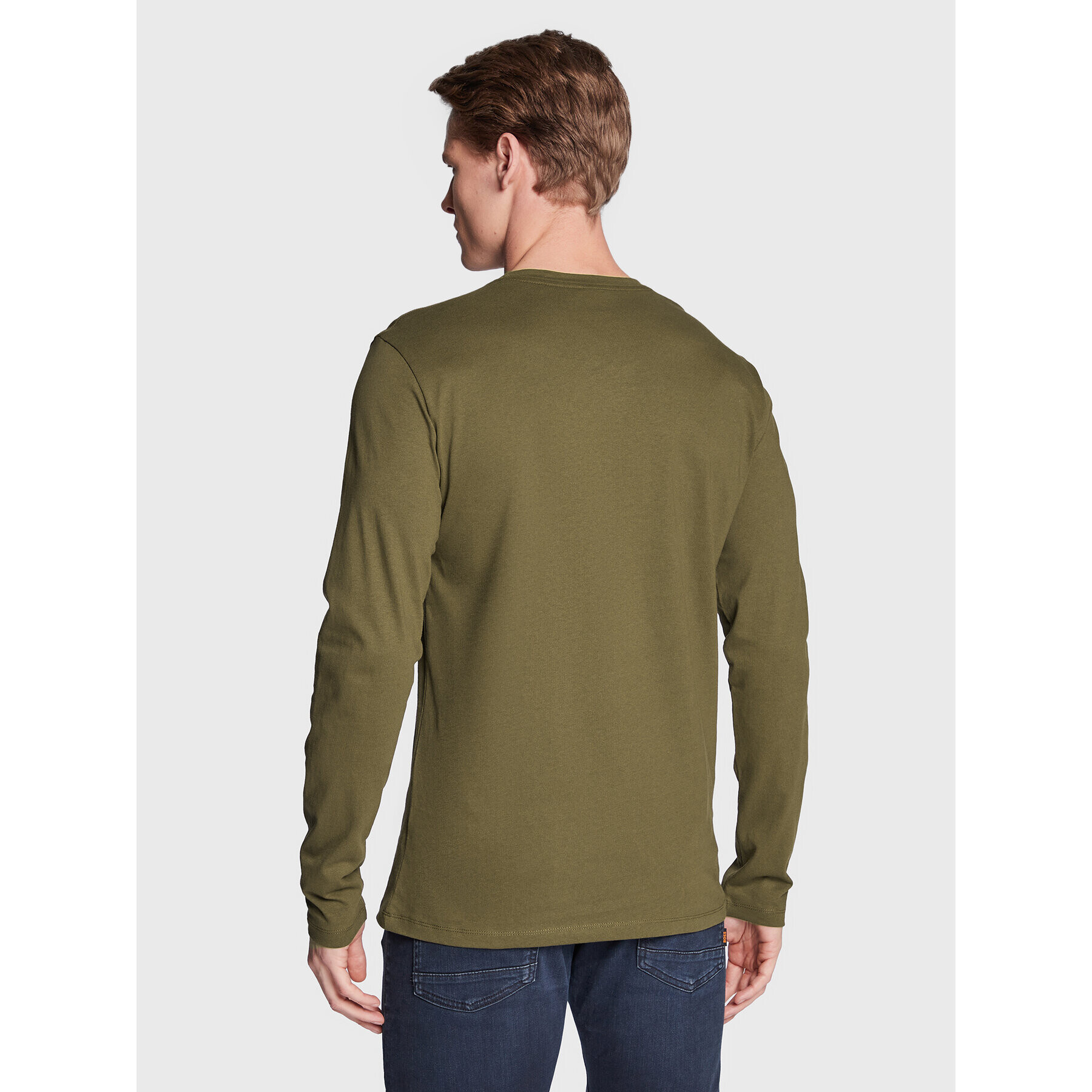 Boss Longsleeve Tacks 50476192 Verde Regular Fit - Pled.ro