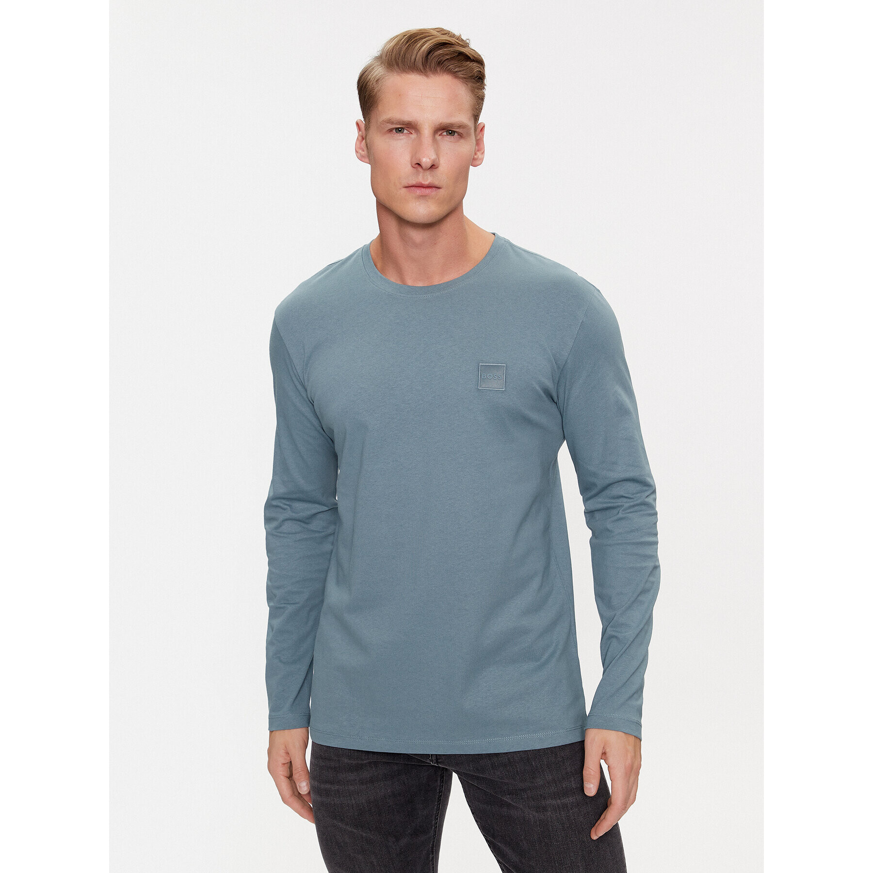 Boss Longsleeve Tacks 50476192 Verde Regular Fit - Pled.ro