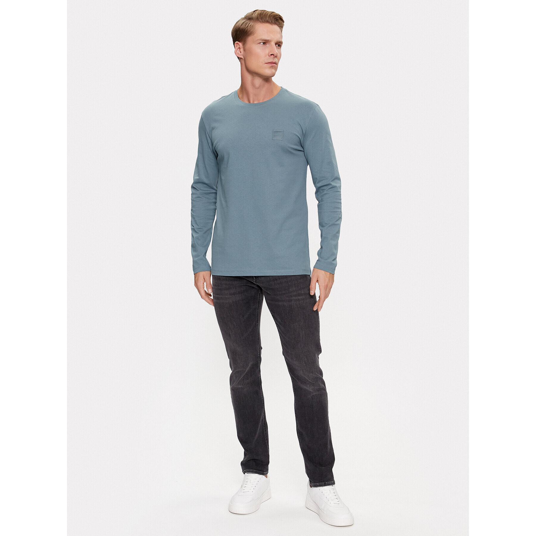 Boss Longsleeve Tacks 50476192 Verde Regular Fit - Pled.ro