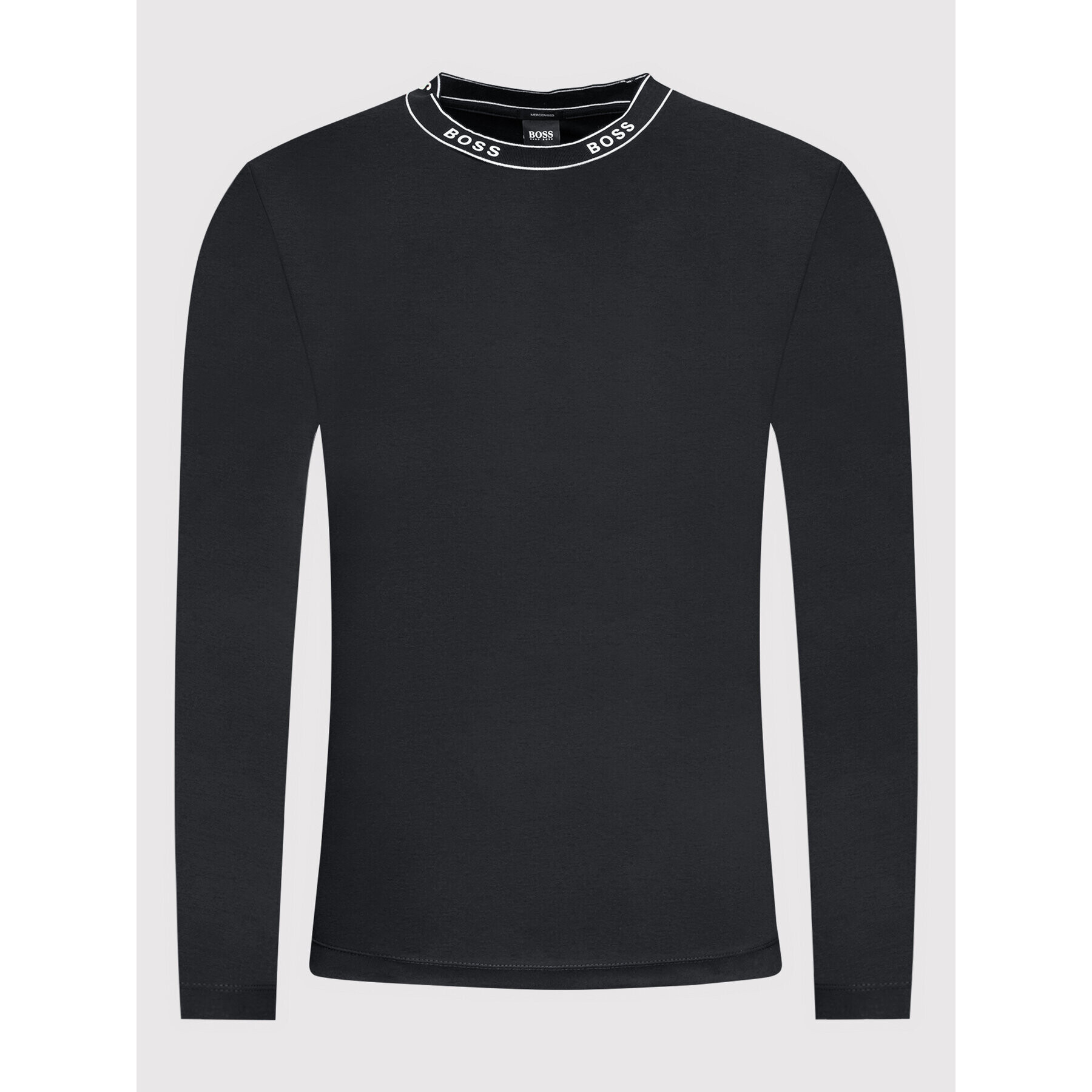 Boss Longsleeve Talley 14 50462415 Negru Regular Fit - Pled.ro