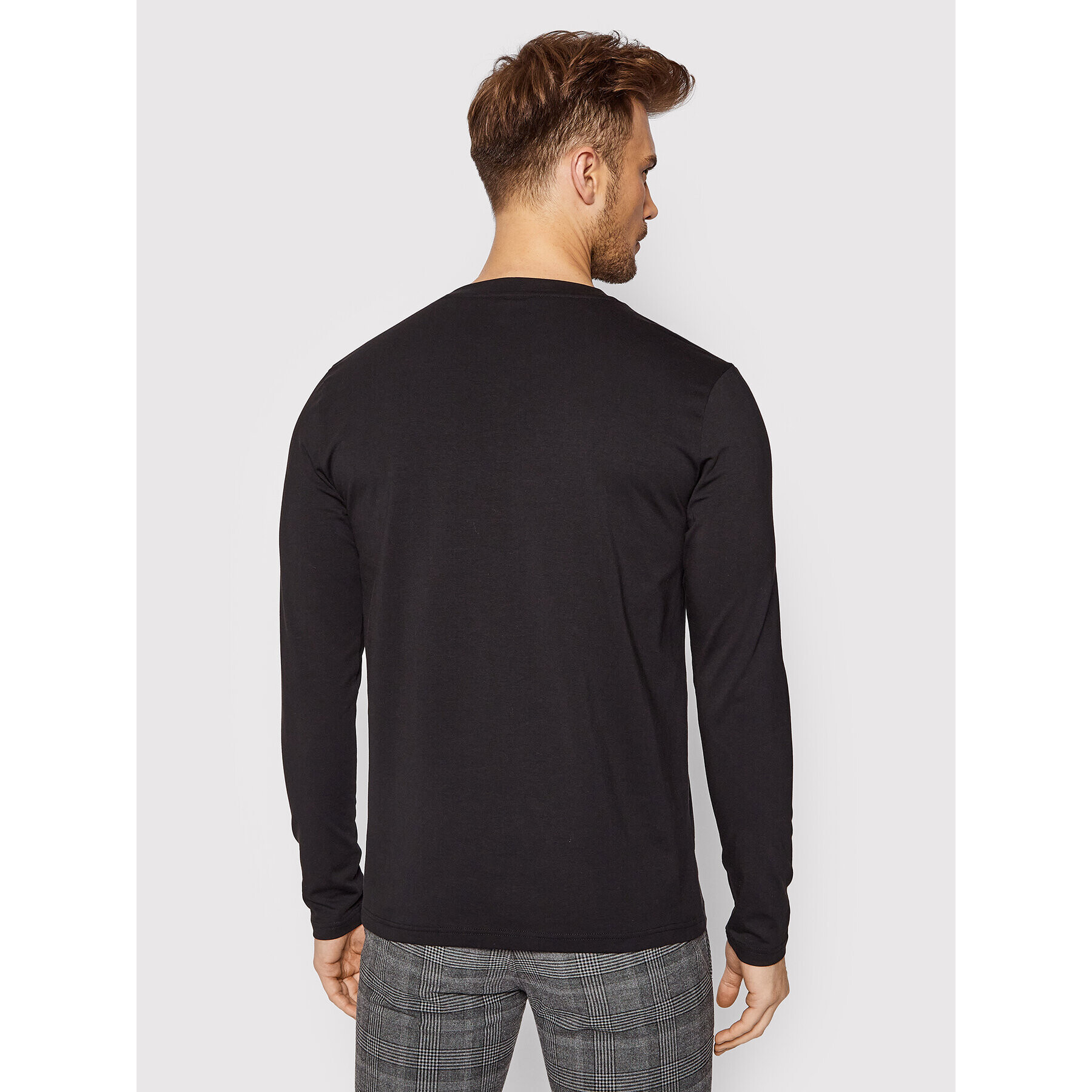 Boss Longsleeve Tchark 1 50462807 Negru Regular Fit - Pled.ro