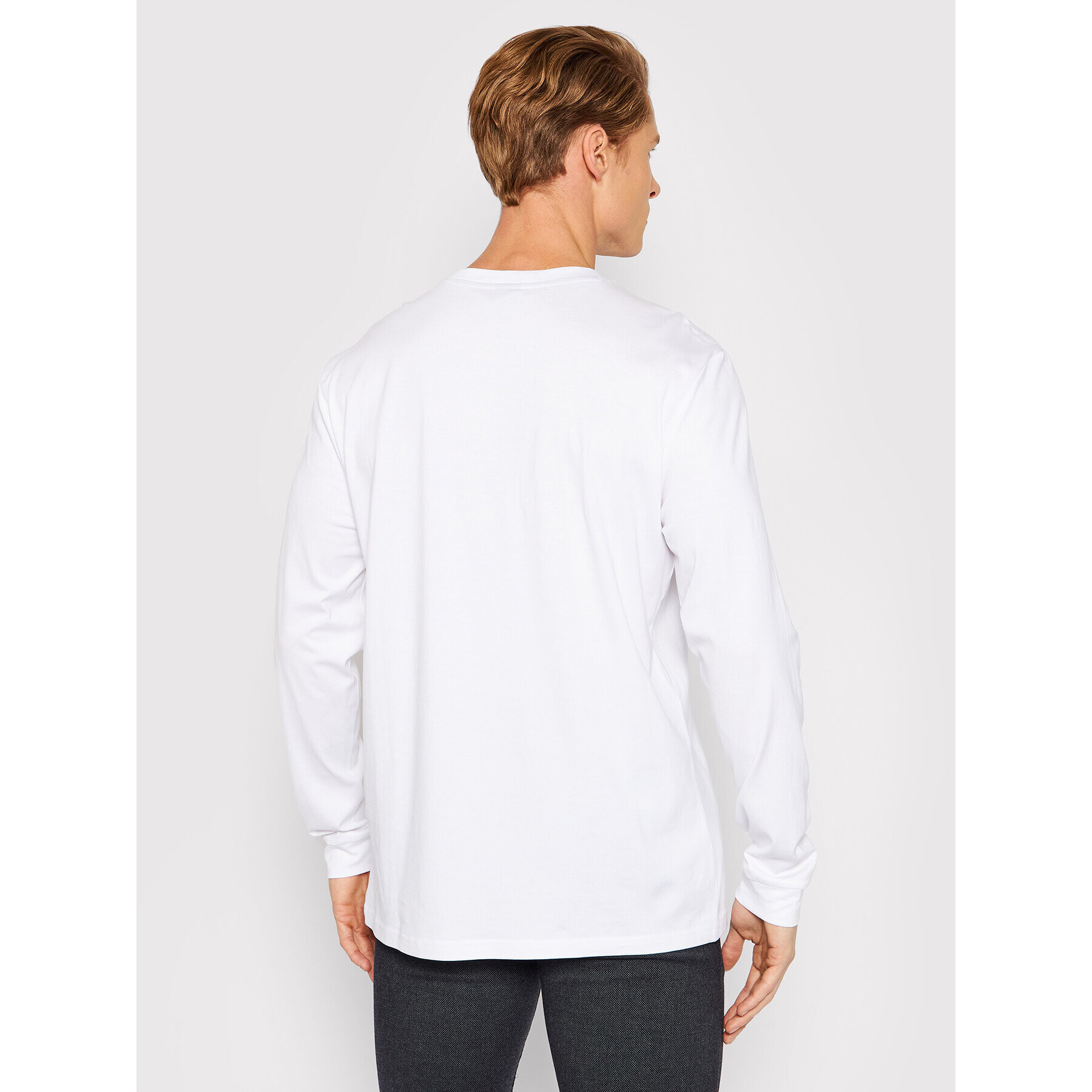 Boss Longsleeve Tecargo 50465386 Alb Relaxed Fit - Pled.ro