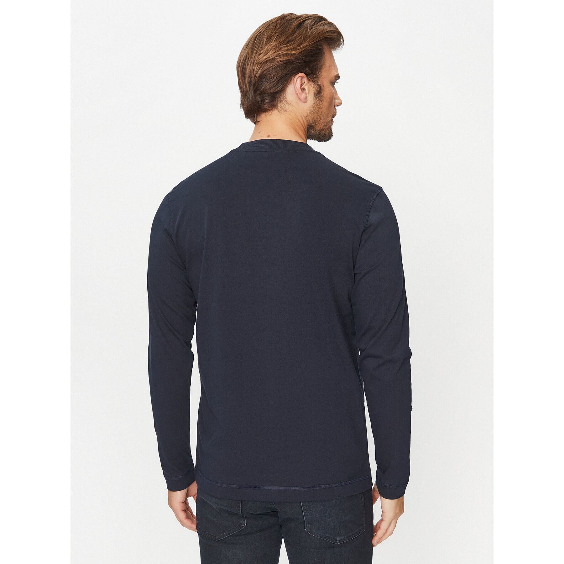 Boss Longsleeve Teebasiclong 50499276 Bleumarin Regular Fit - Pled.ro