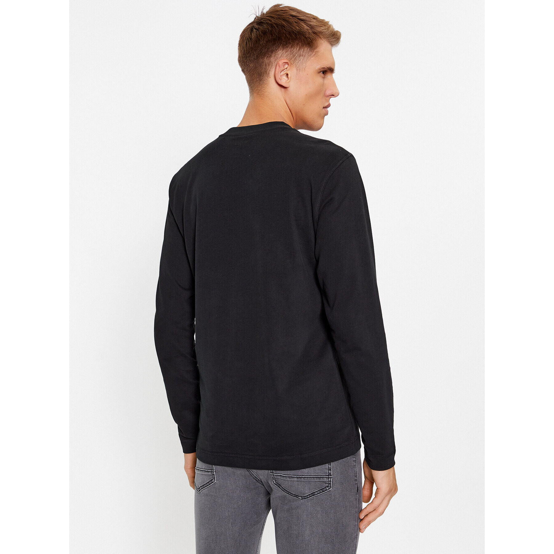 Boss Longsleeve Teebasiclong 50499276 Negru Regular Fit - Pled.ro