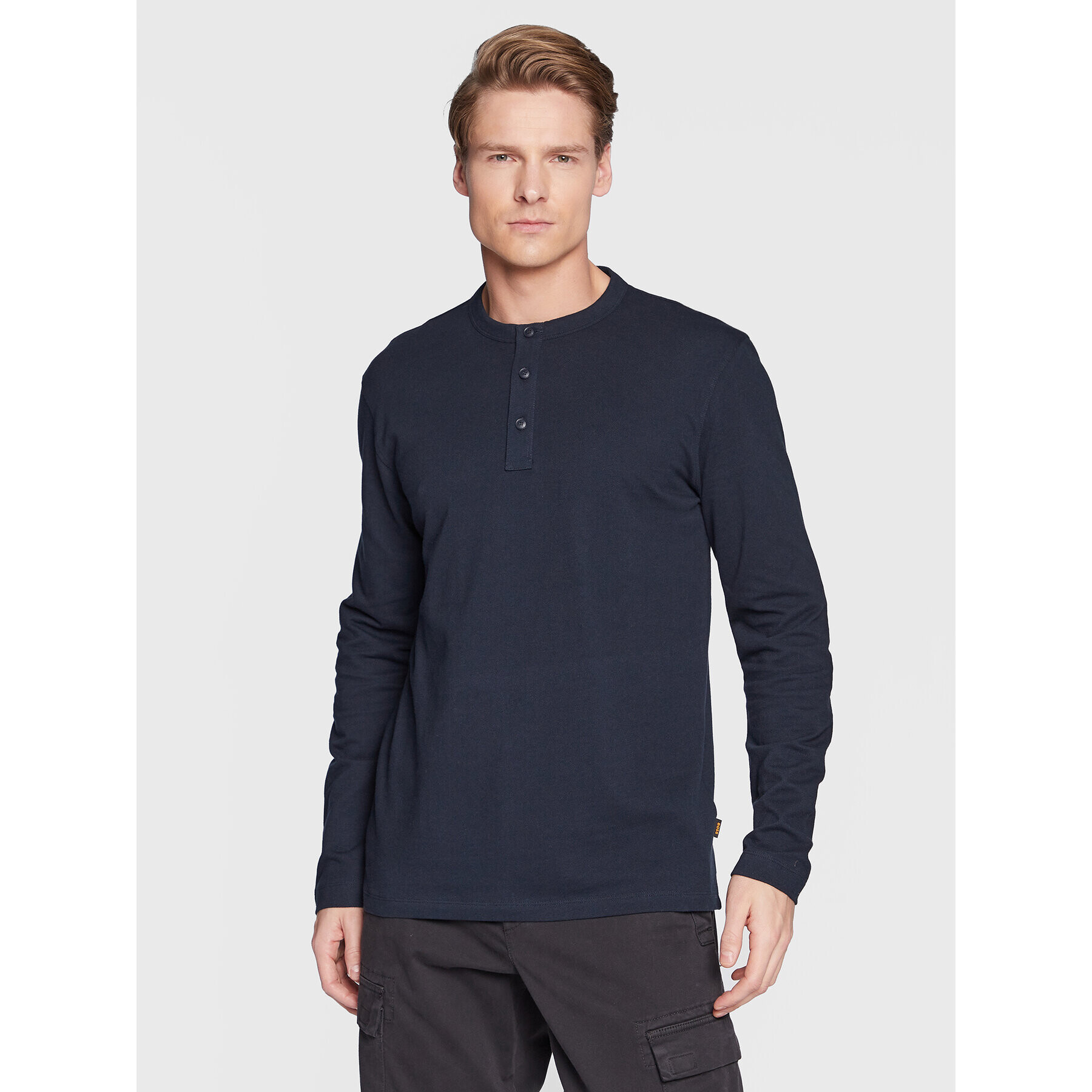 Boss Longsleeve Teetwill 50476201 Bleumarin Regular Fit - Pled.ro