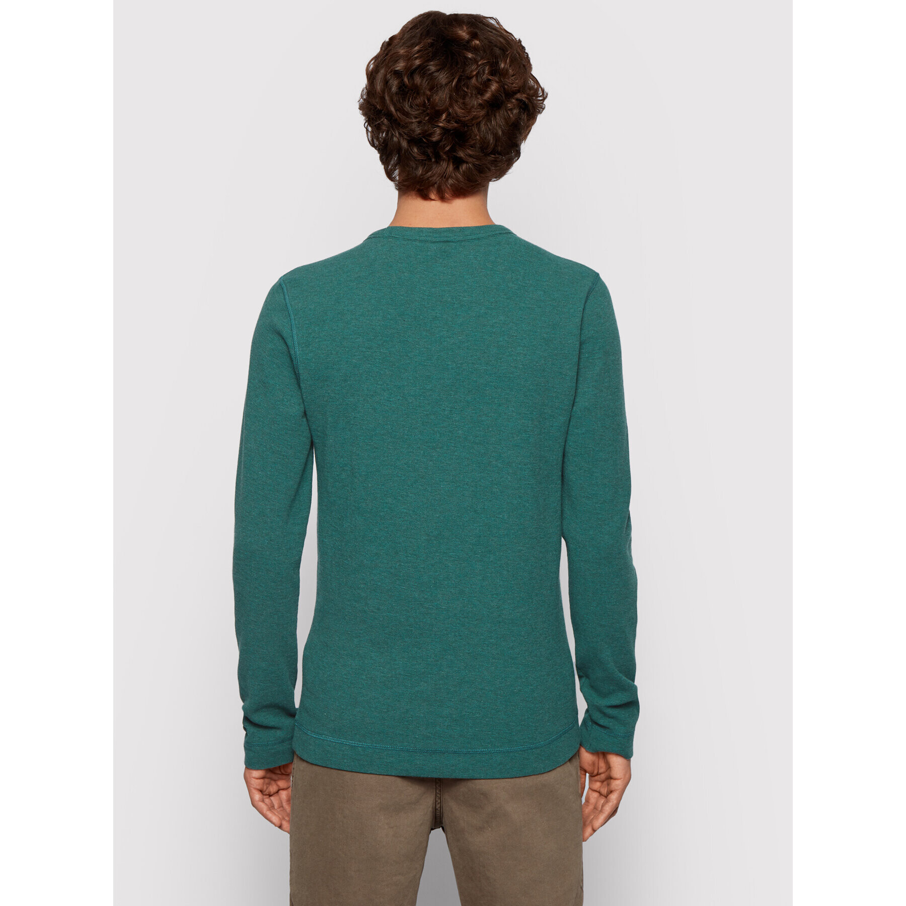 Boss Longsleeve Tempest 50401846 Verde Slim Fit - Pled.ro