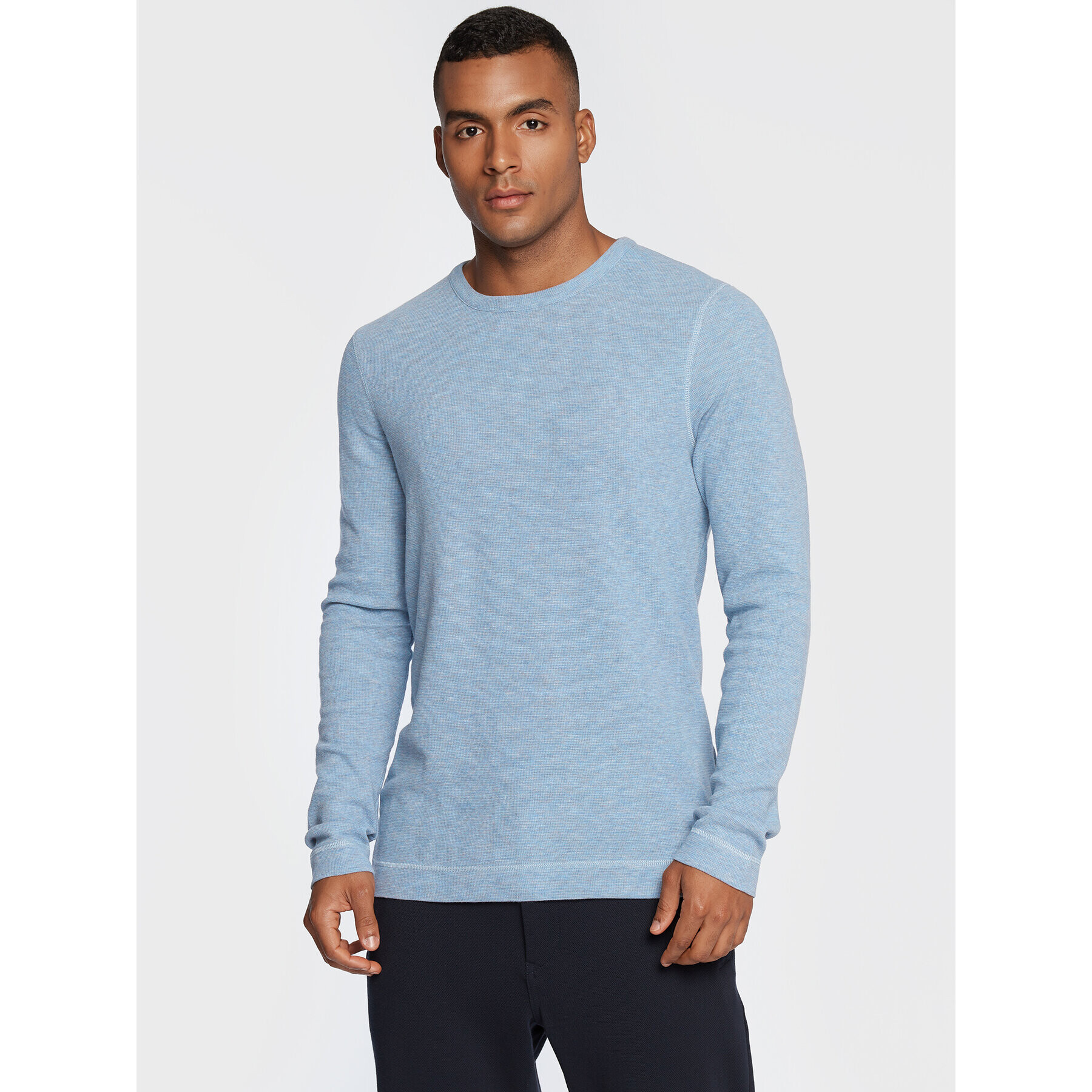 Boss Longsleeve Tempest 50472309 Albastru Slim Fit - Pled.ro