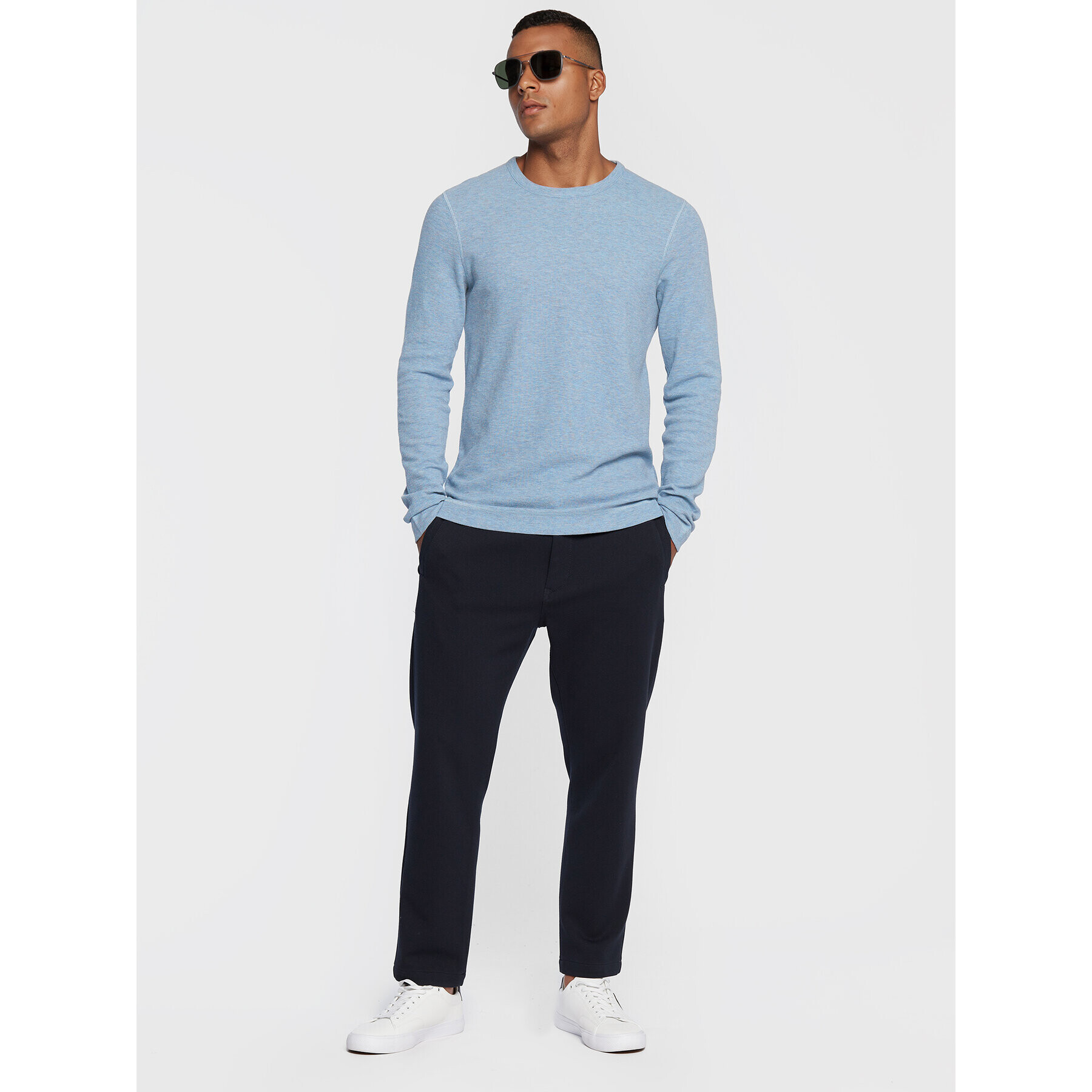 Boss Longsleeve Tempest 50472309 Albastru Slim Fit - Pled.ro