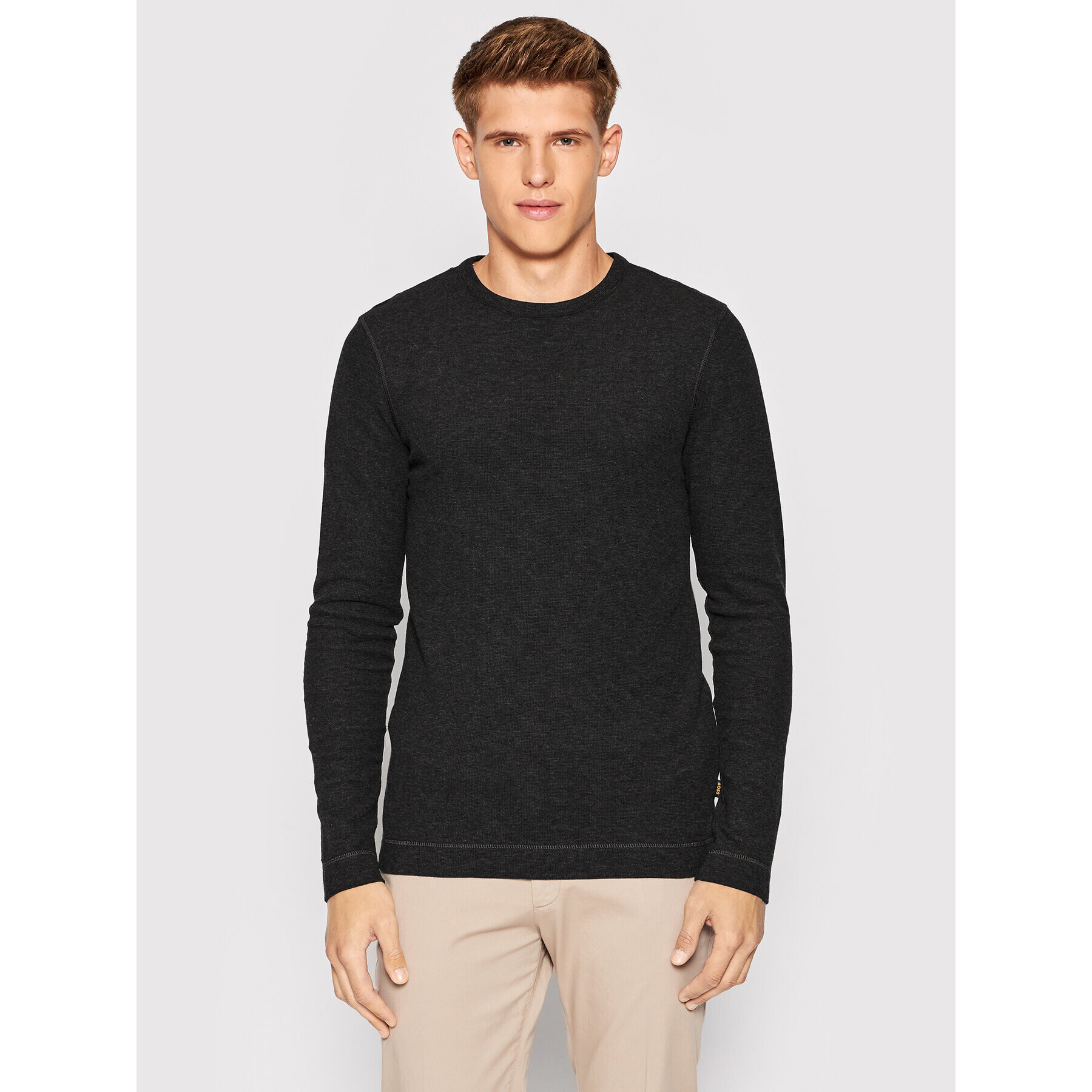 Boss Longsleeve Tempest 50472309 Negru Slim Fit - Pled.ro