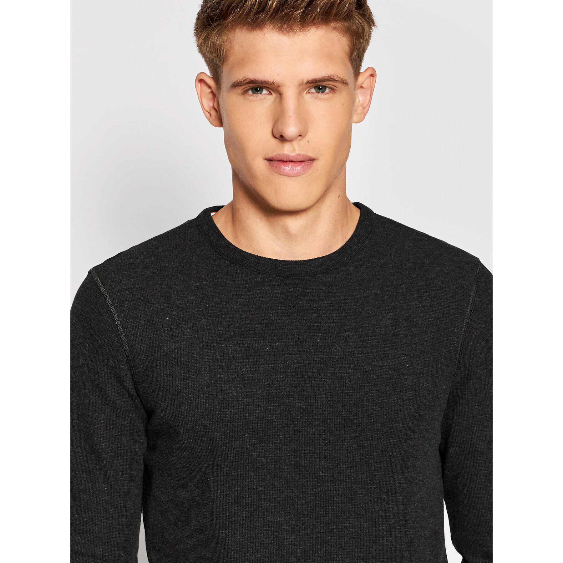 Boss Longsleeve Tempest 50472309 Negru Slim Fit - Pled.ro