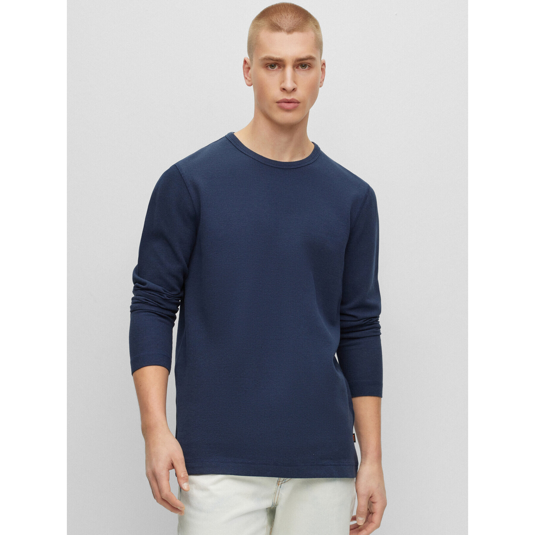 Boss Longsleeve Tempesto 50487131 Bleumarin Regular Fit - Pled.ro