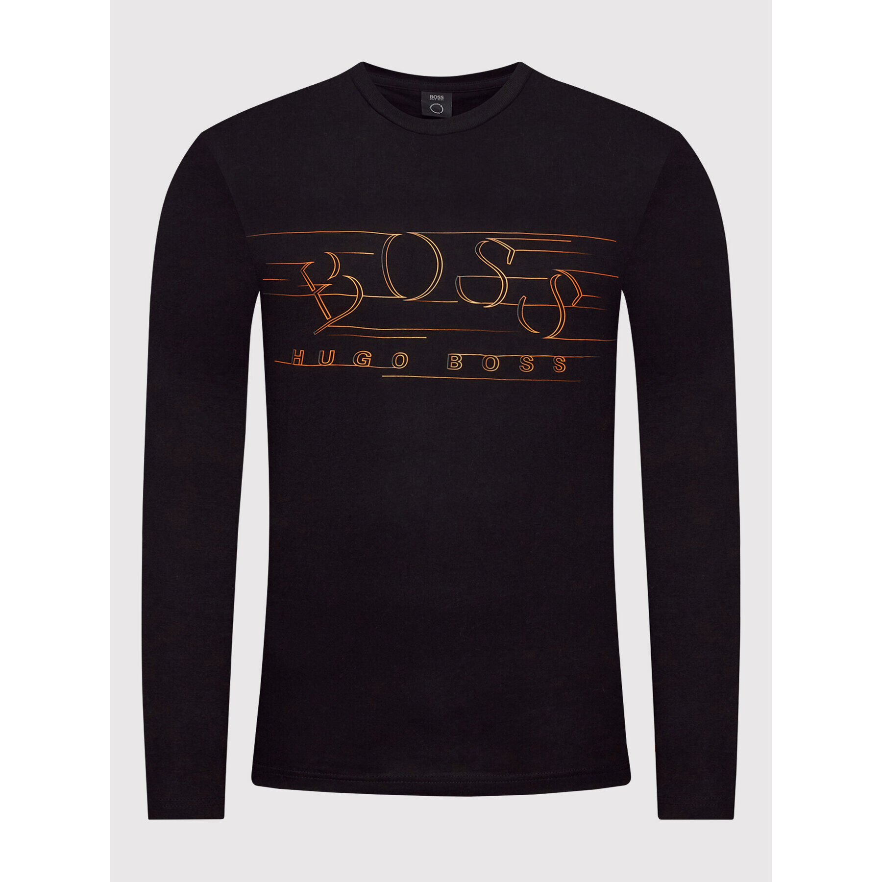 Boss Longsleeve Togn 1 50455765 Negru Regular Fit - Pled.ro