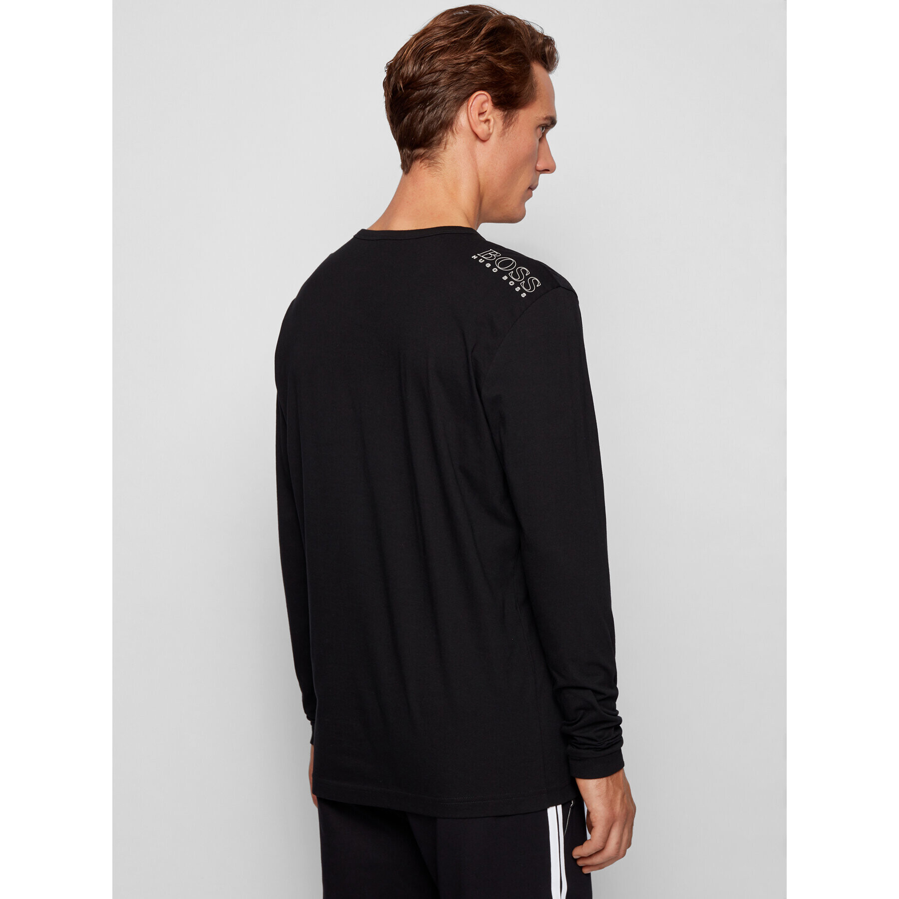 Boss Longsleeve Togn 50399925 Negru Regular Fit - Pled.ro