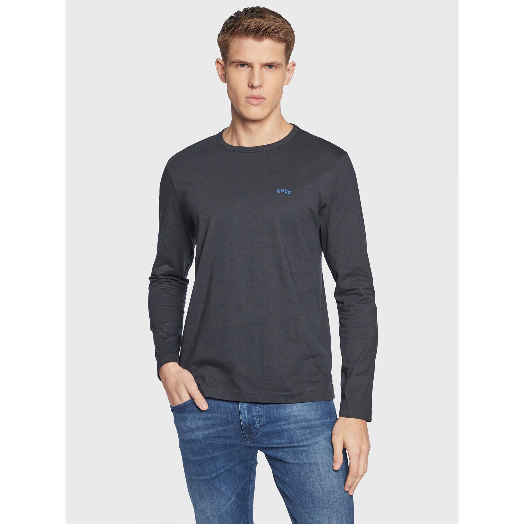 Boss Longsleeve Togn 50472551 Bleumarin Regular Fit - Pled.ro