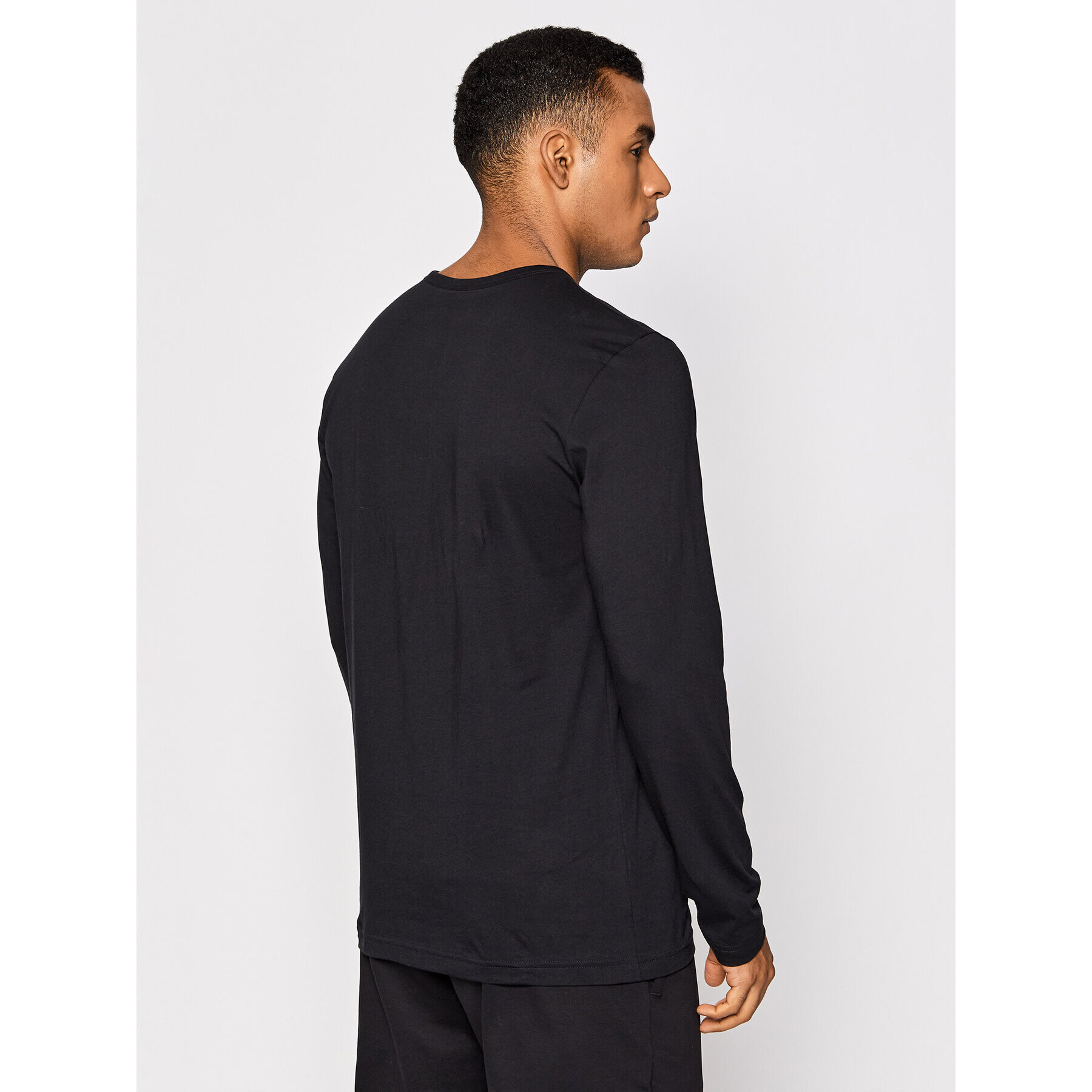 Boss Longsleeve Togn Curved 50436179 Negru Regular Fit - Pled.ro