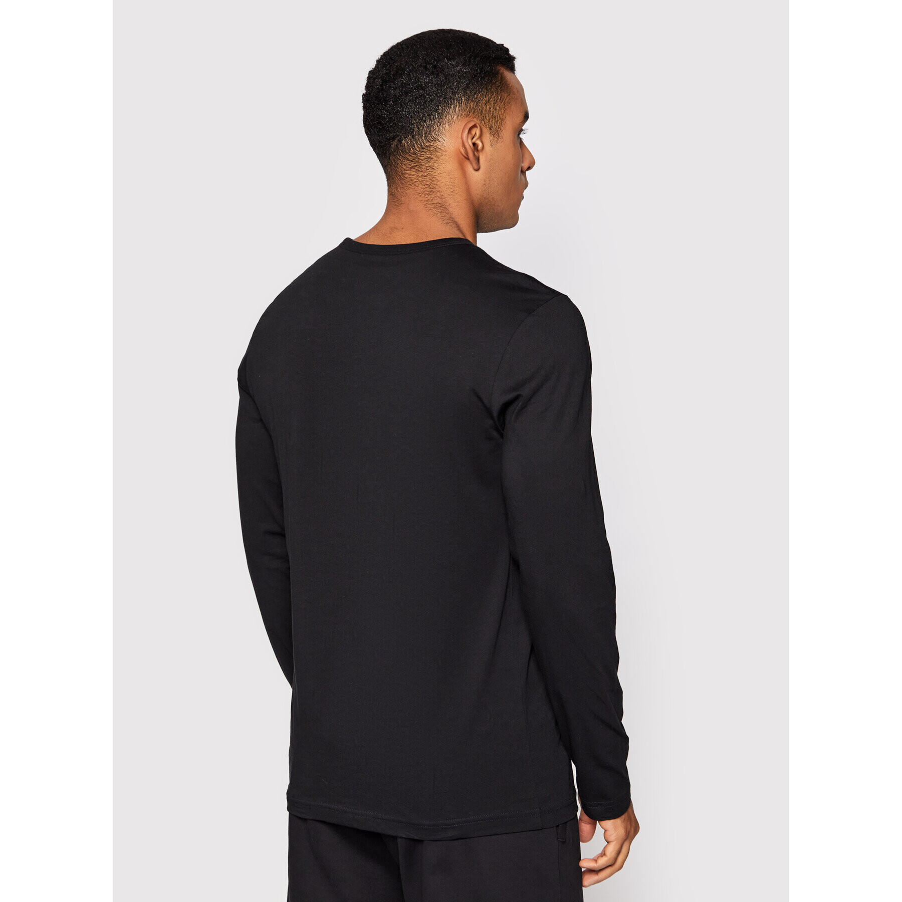 Boss Longsleeve Togn Curved 50436179 Negru Regular Fit - Pled.ro