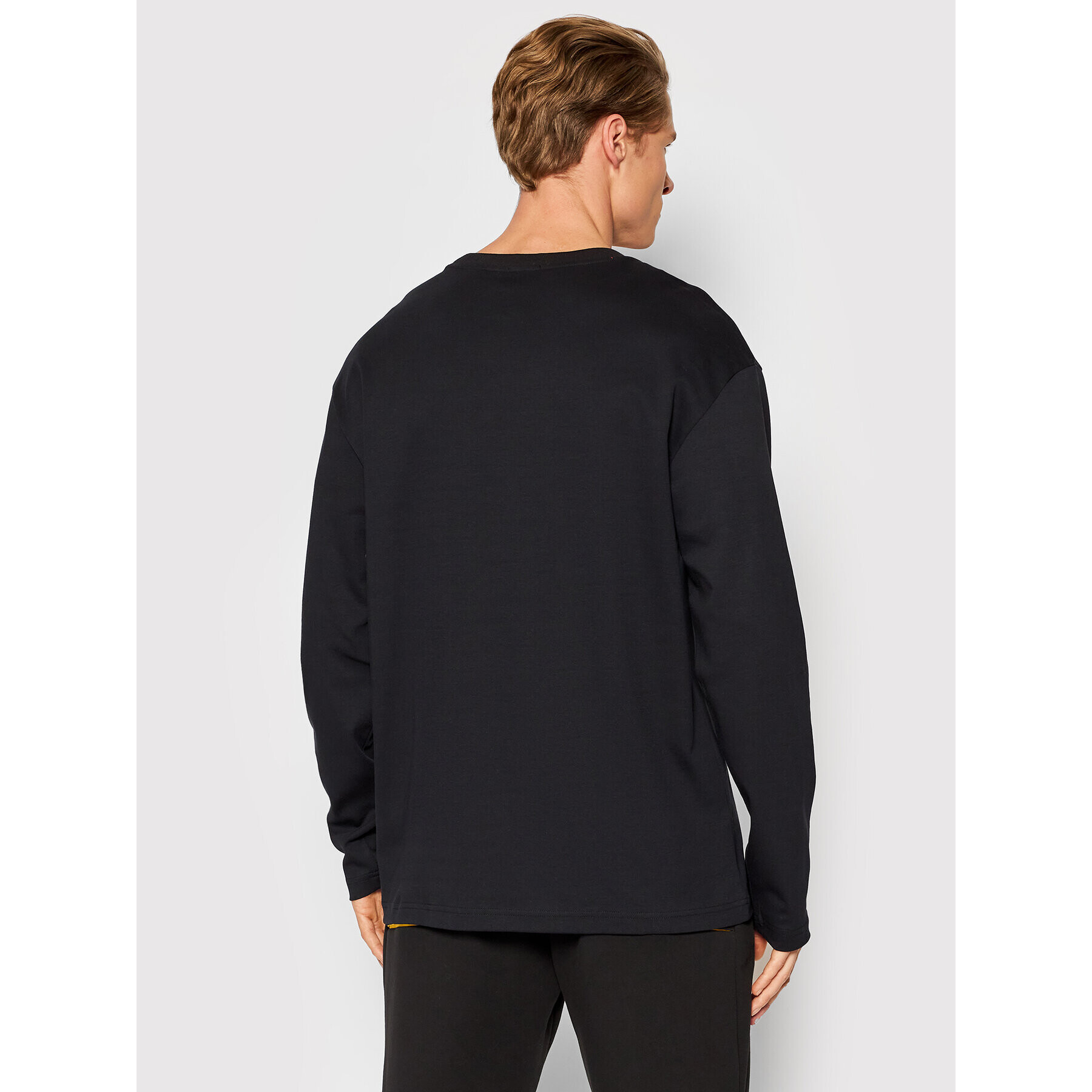 Boss Longsleeve Togn Iconic 50463004 Negru Relaxed Fit - Pled.ro