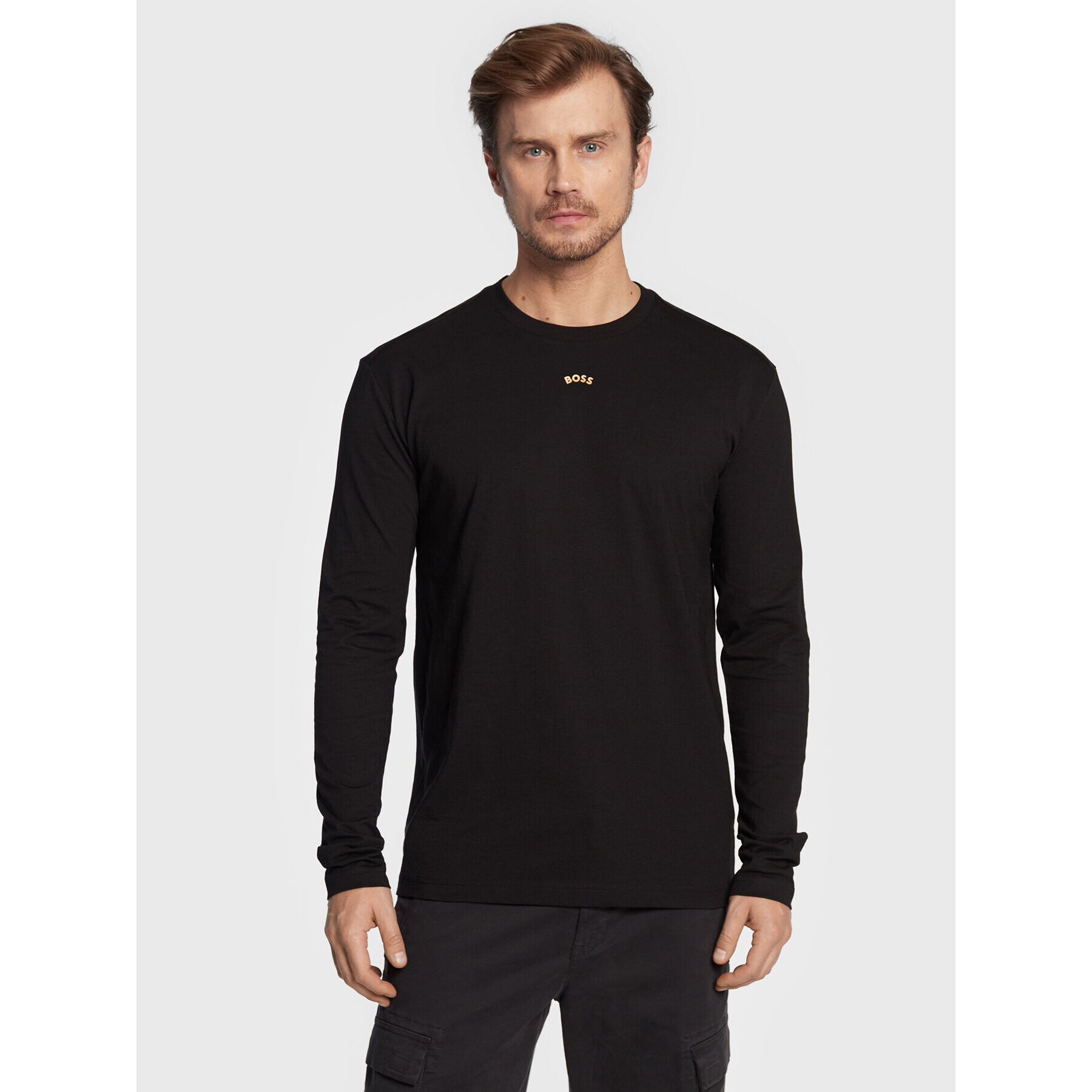 Boss Longsleeve Togngo 1 50477628 Negru Regular Fit - Pled.ro