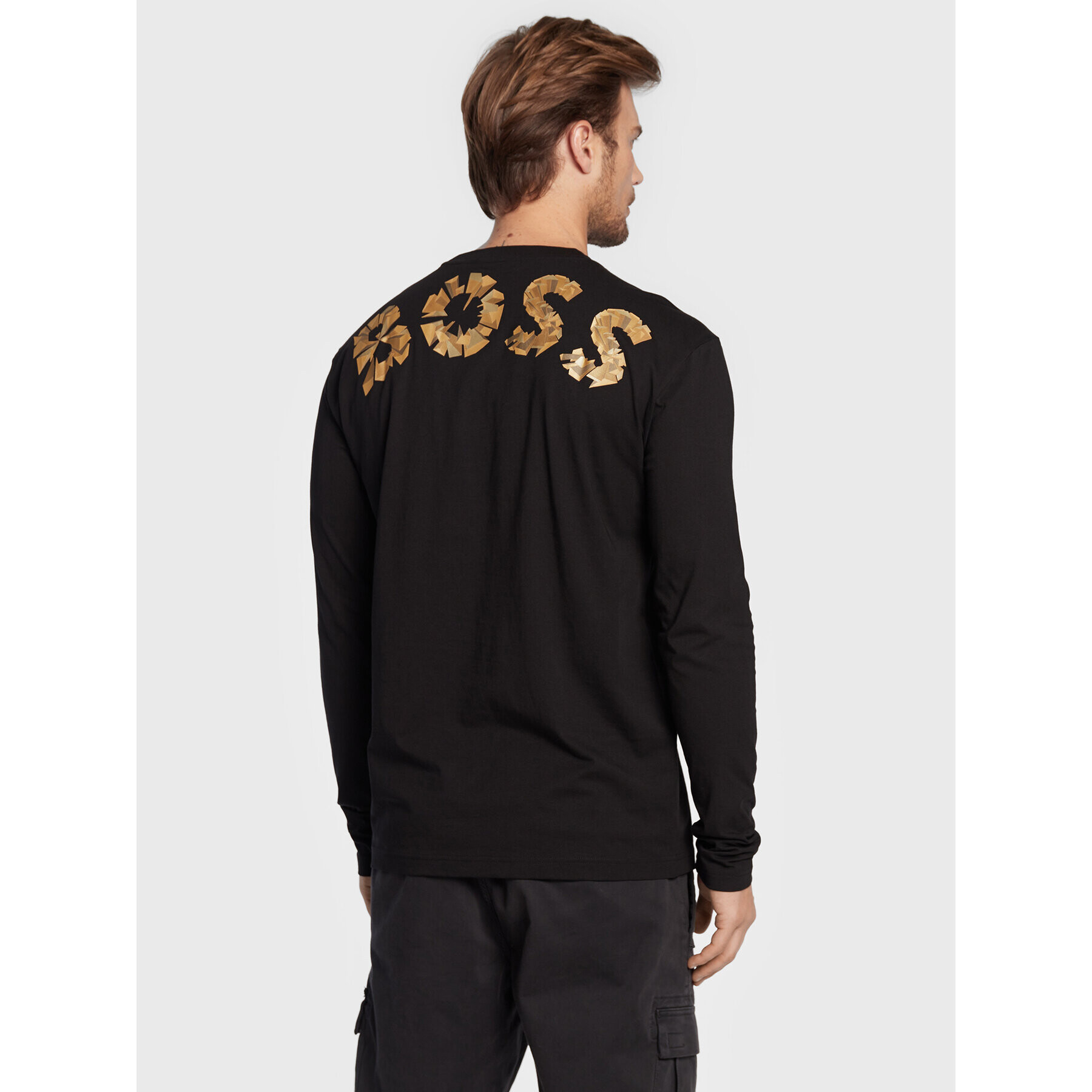 Boss Longsleeve Togngo 1 50477628 Negru Regular Fit - Pled.ro