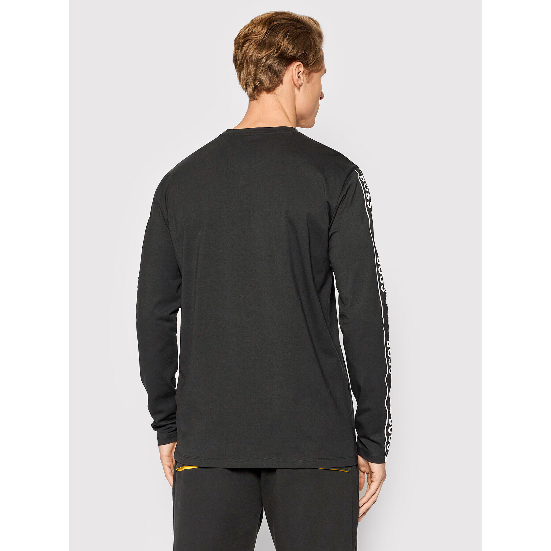 Boss Longsleeve Twrapped 50465683 Negru Regular Fit - Pled.ro