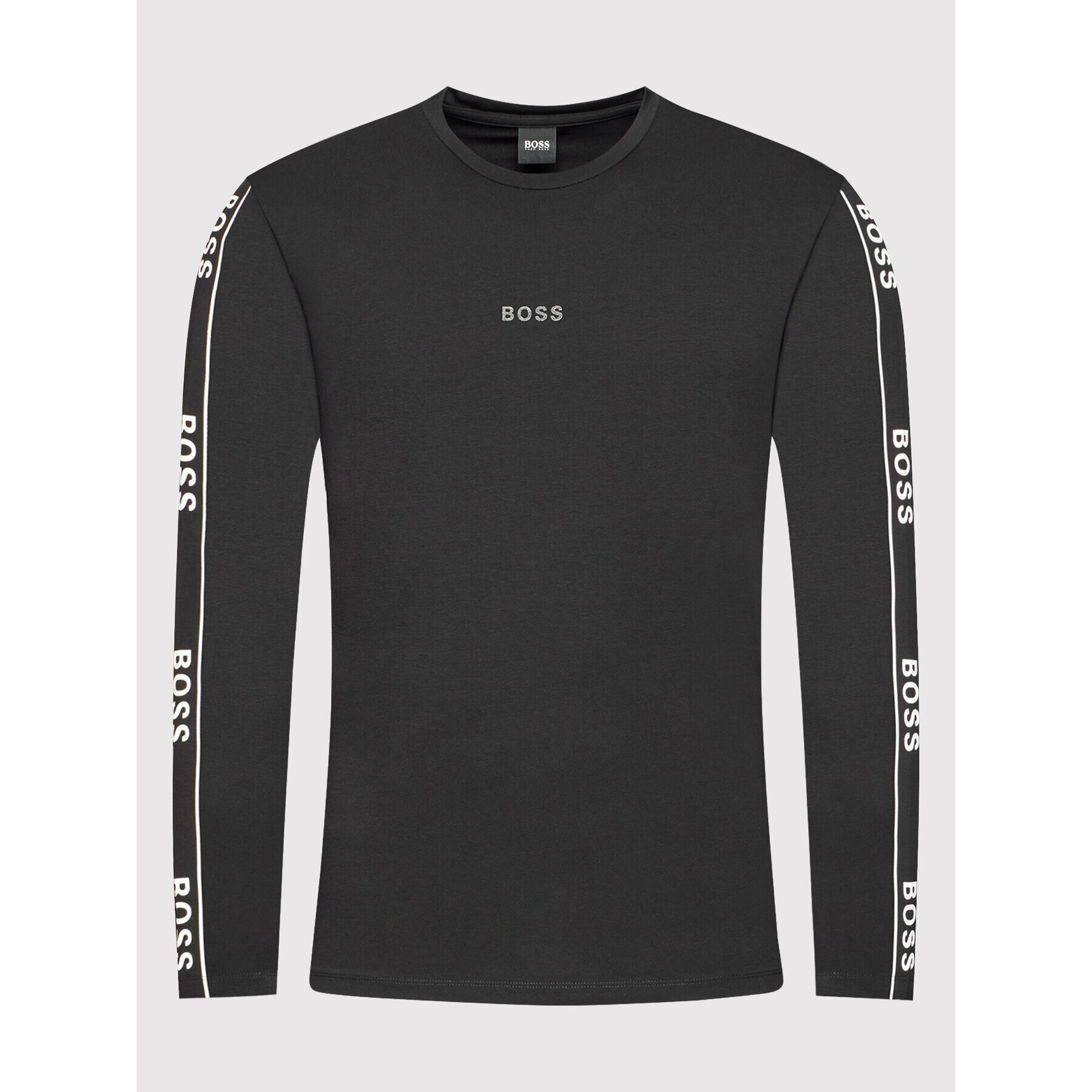 Boss Longsleeve Twrapped 50465683 Negru Regular Fit - Pled.ro