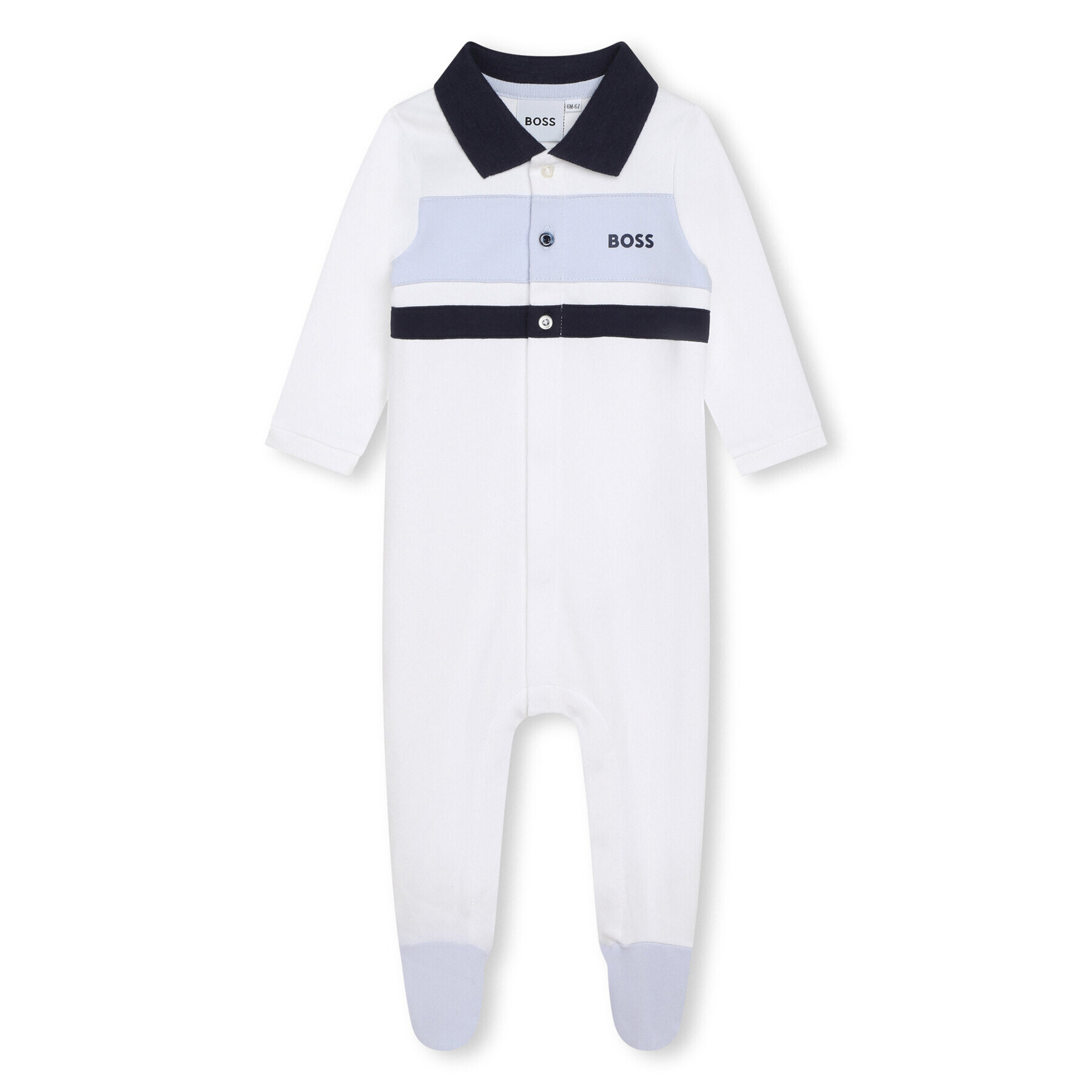 Boss Overall J97203 Alb Regular Fit - Pled.ro