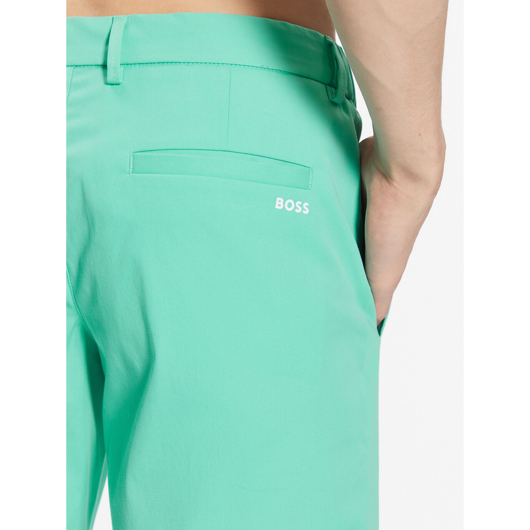 Boss Pantalon scurți din material 50487534 Verde Slim Fit - Pled.ro