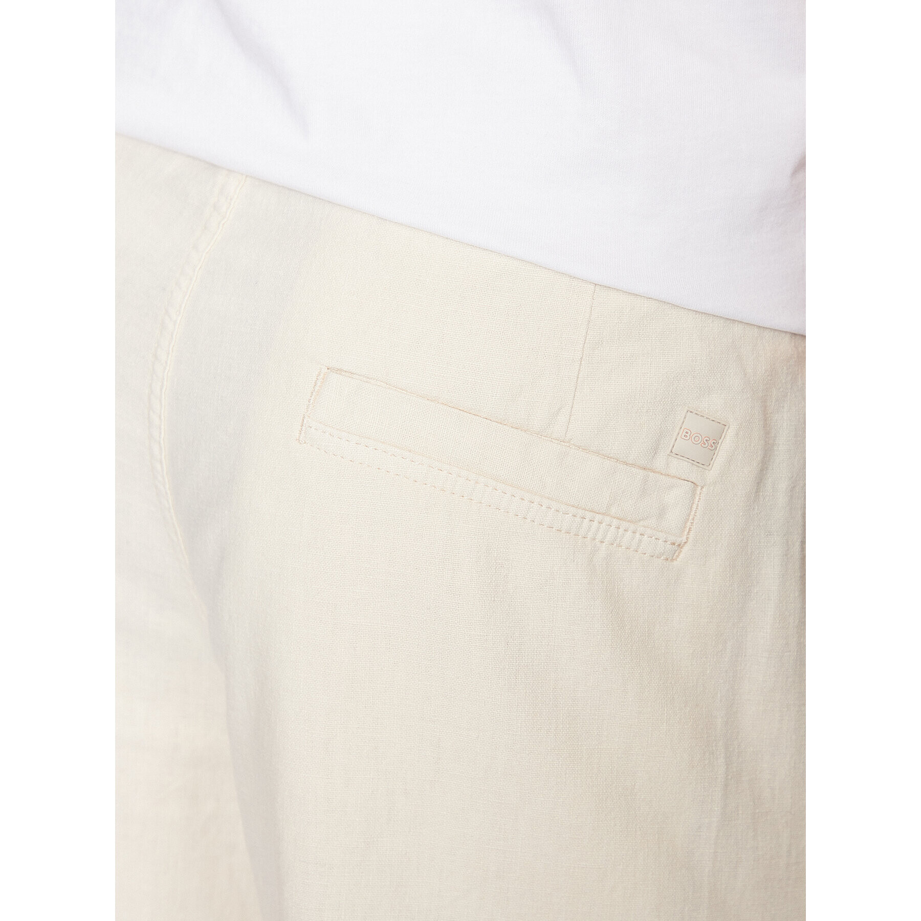 Boss Pantalon scurți din material Sisla 50488627 Bej Regular Fit - Pled.ro