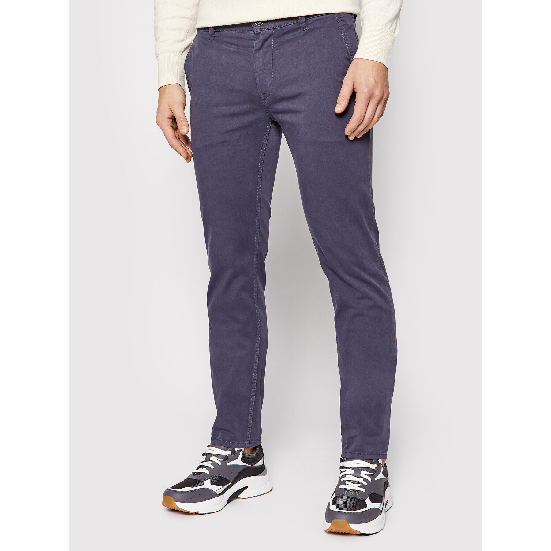 Boss Pantaloni chino 50379152 Bleumarin Slim Fit - Pled.ro