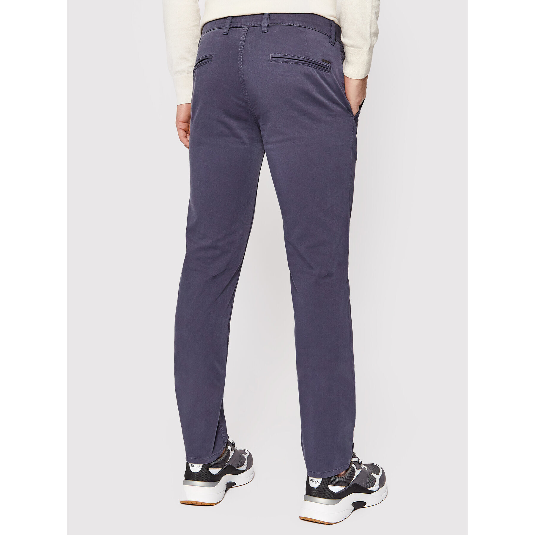 Boss Pantaloni chino 50379152 Bleumarin Slim Fit - Pled.ro