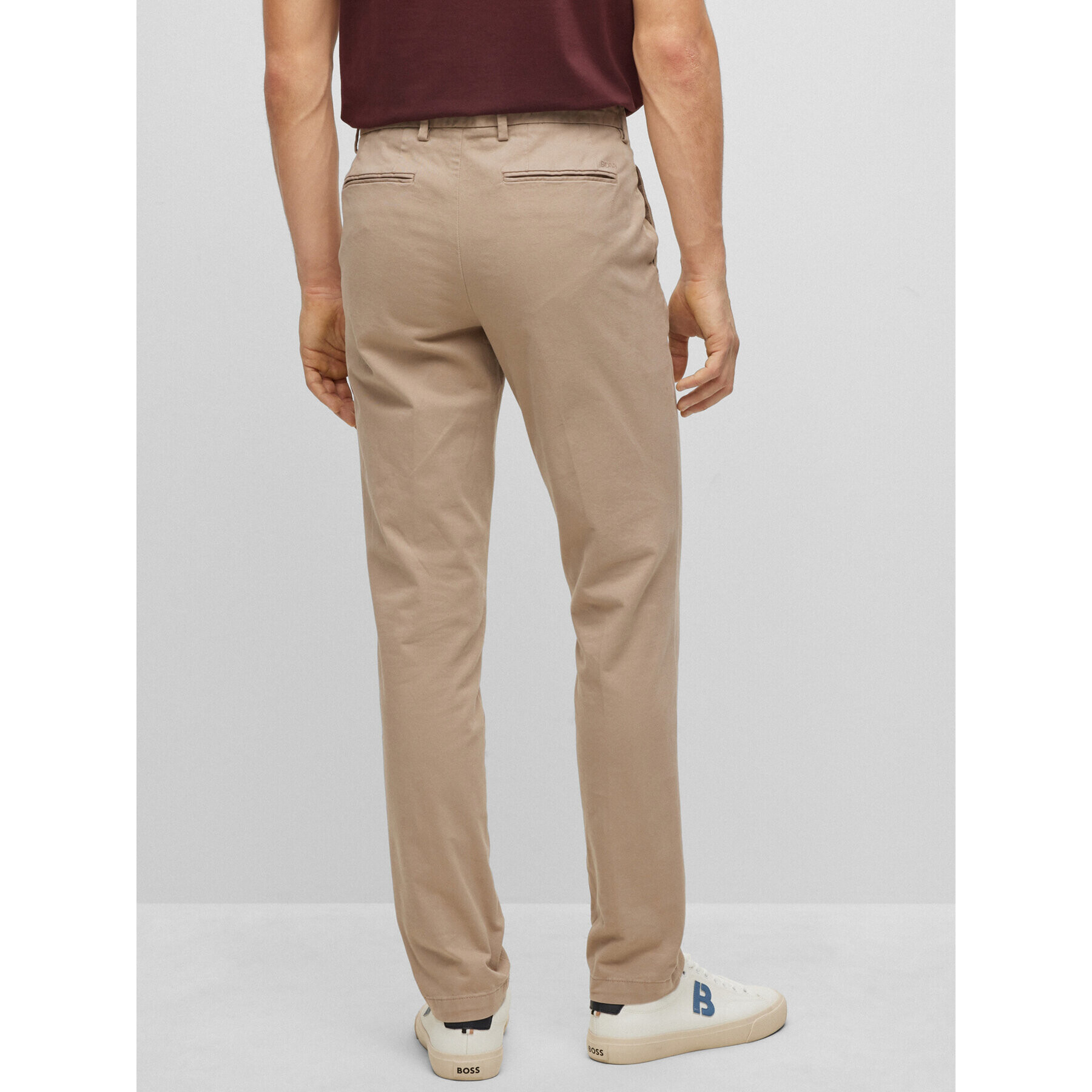 Boss Pantaloni chino Kaito1 50487966 Bej Slim Fit - Pled.ro