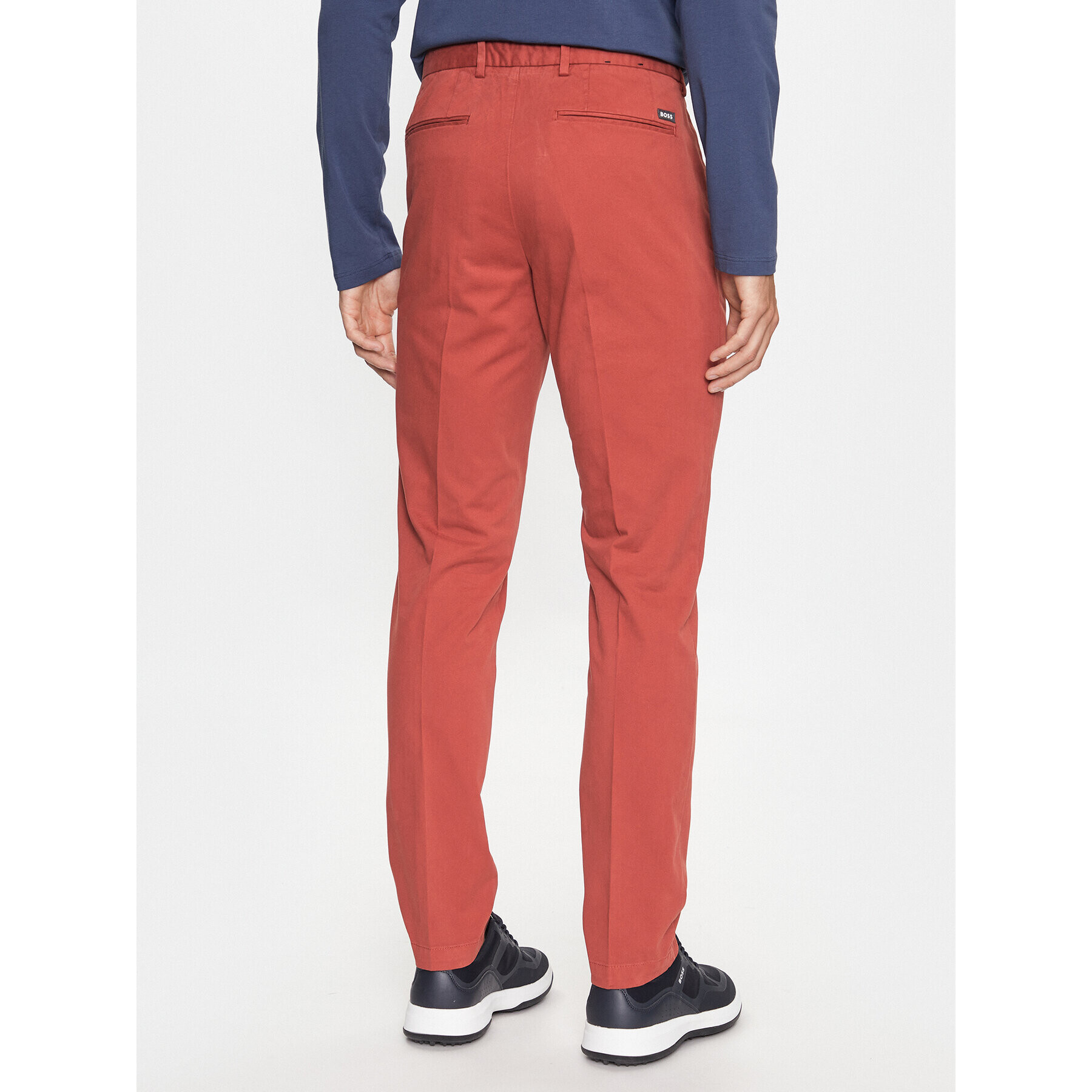 Boss Pantaloni chino Kaito1 50487966 Roșu Slim Fit - Pled.ro