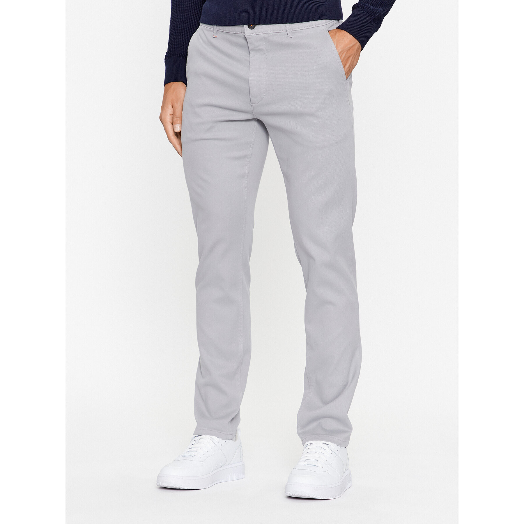 Boss Pantaloni chino 50495292 Gri Slim Fit - Pled.ro