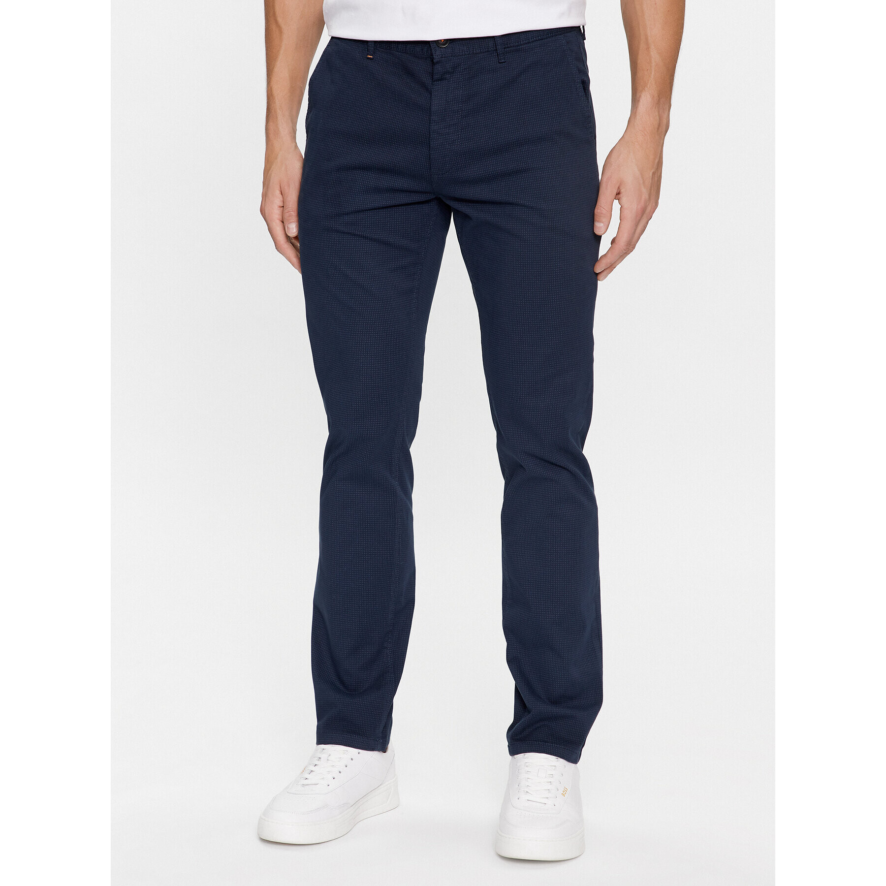 Boss Pantaloni chino 50501595 Bleumarin Slim Fit - Pled.ro