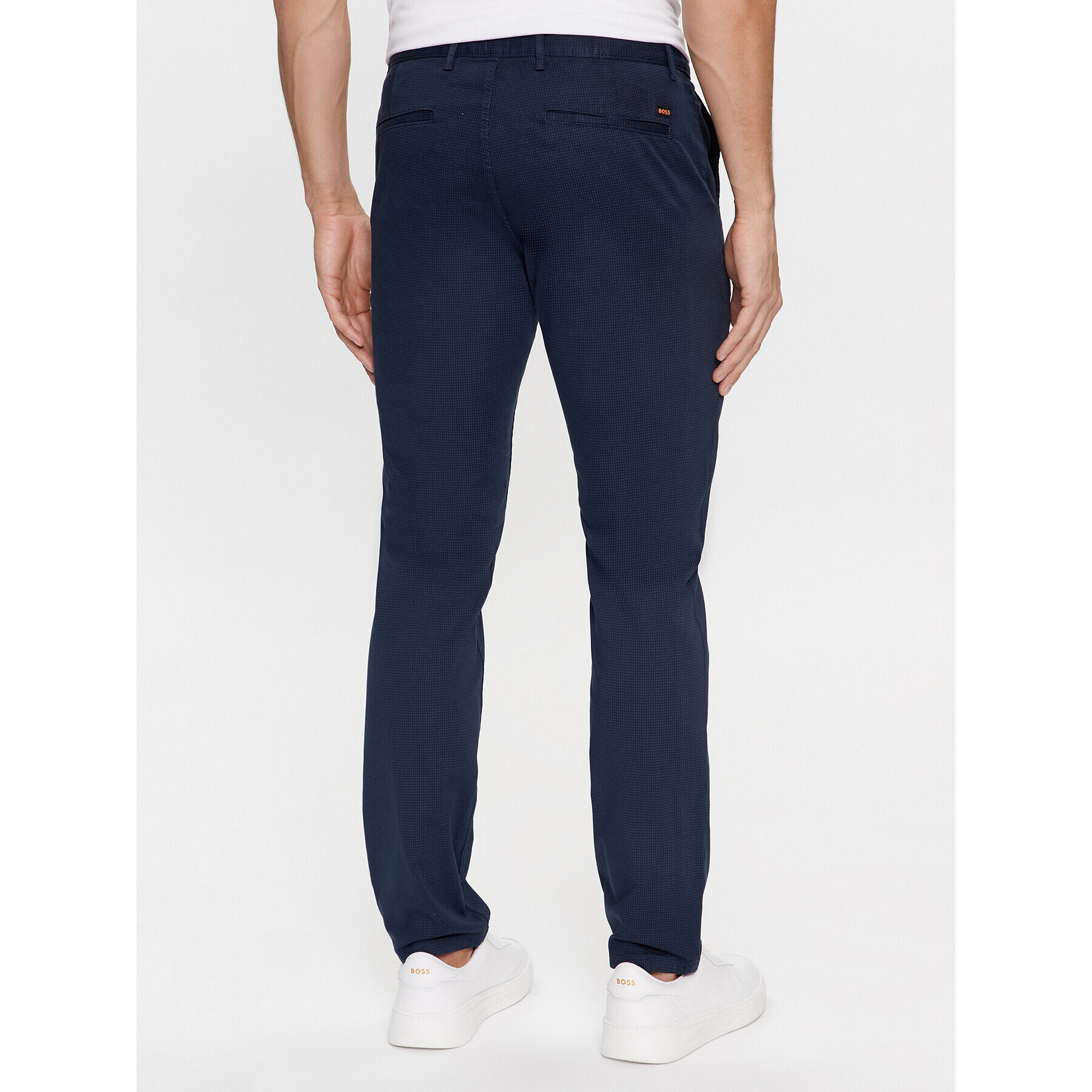 Boss Pantaloni chino 50501595 Bleumarin Slim Fit - Pled.ro