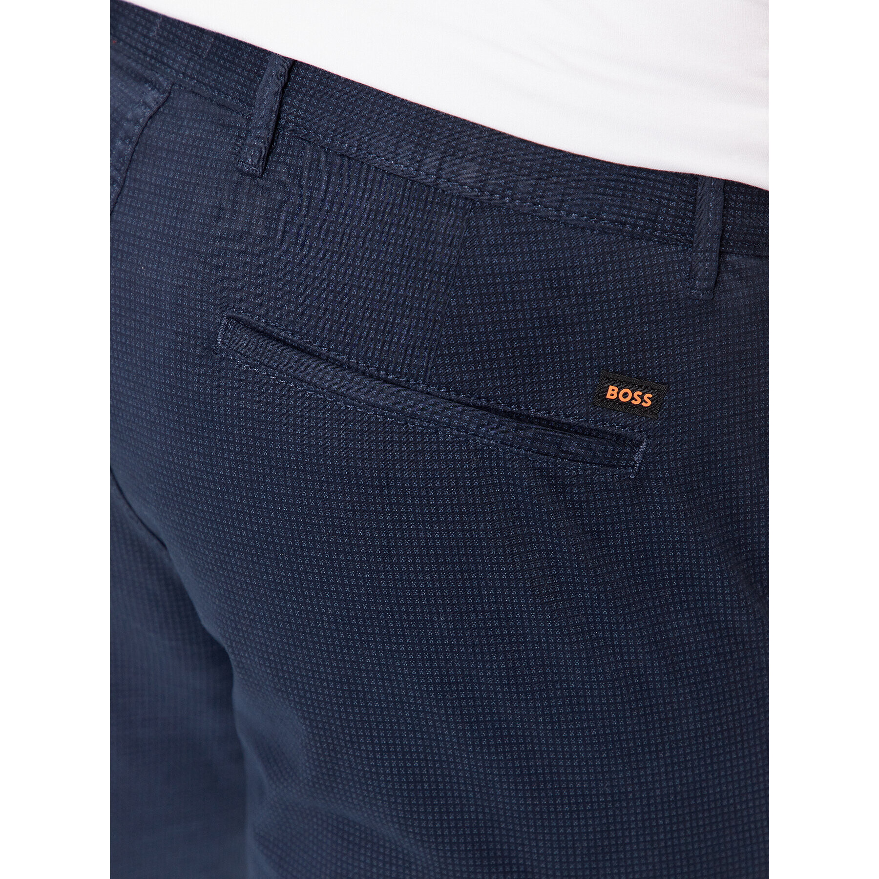 Boss Pantaloni chino 50501595 Bleumarin Slim Fit - Pled.ro