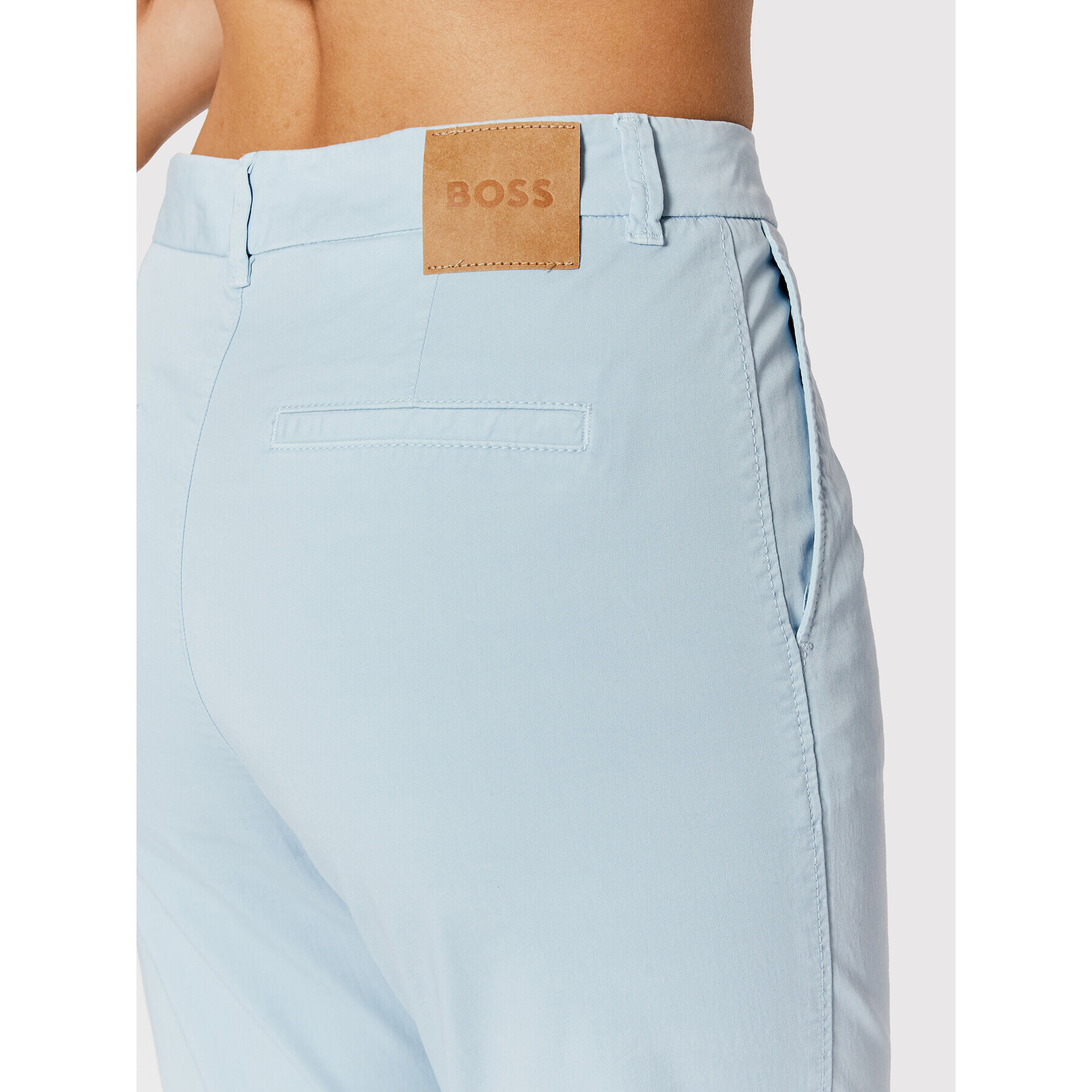 Boss Pantaloni chino C_Tachini-D 50467693 Albastru Regular Fit - Pled.ro