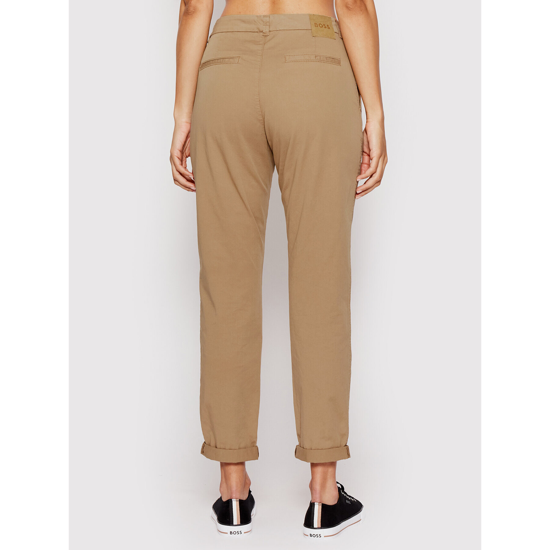 Boss Pantaloni chino C_Tachini-D 50467693 Maro Regular Fit - Pled.ro