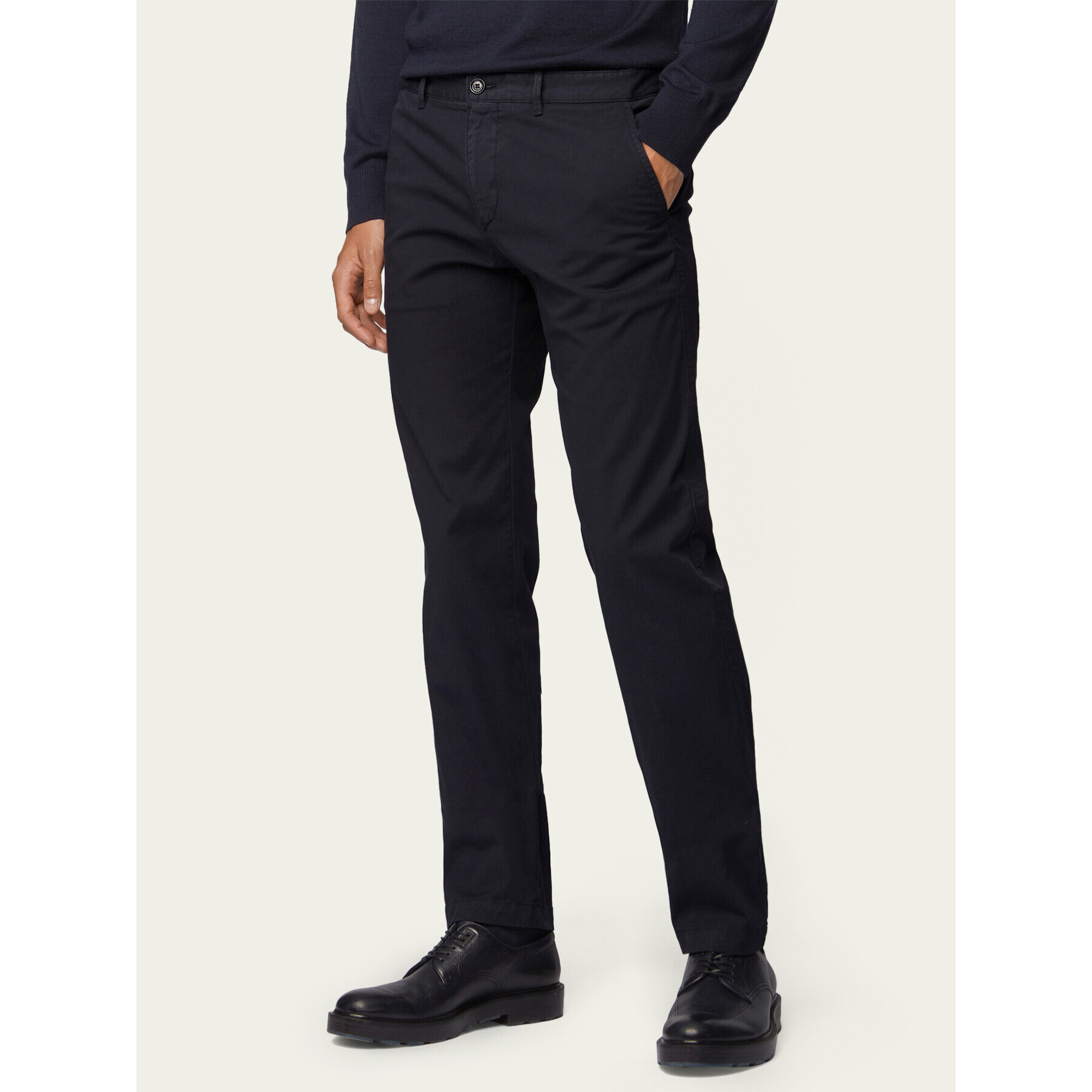 Boss Pantaloni chino Crigan3-D 50325944 Negru Regular Fit - Pled.ro