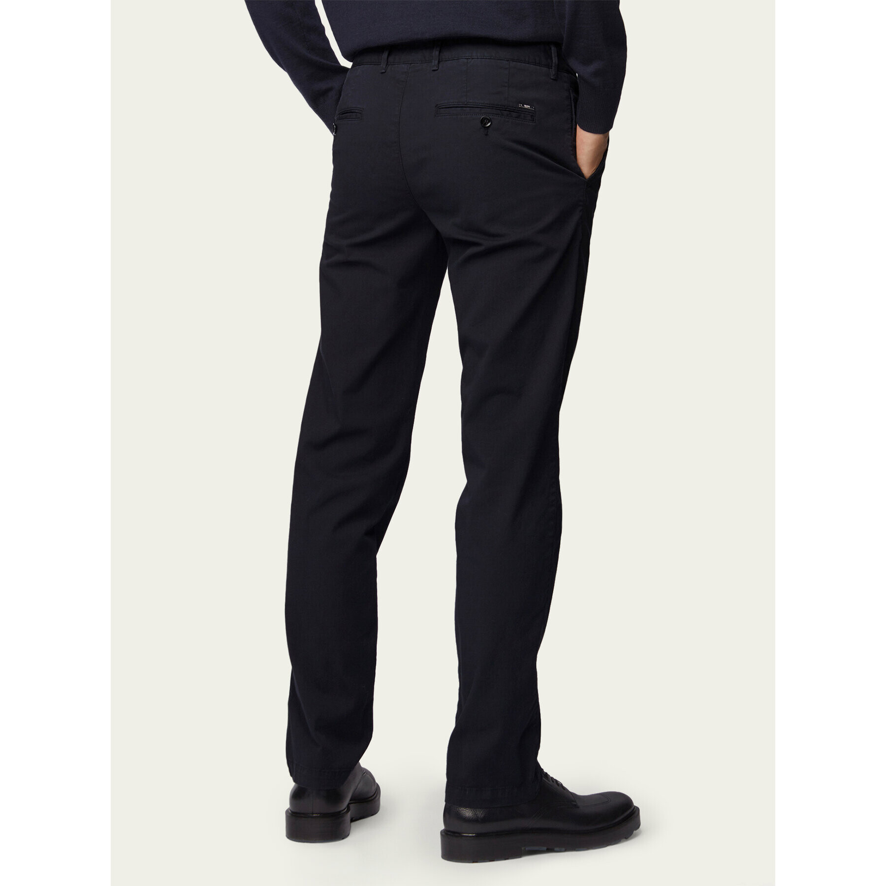 Boss Pantaloni chino Crigan3-D 50325944 Negru Regular Fit - Pled.ro