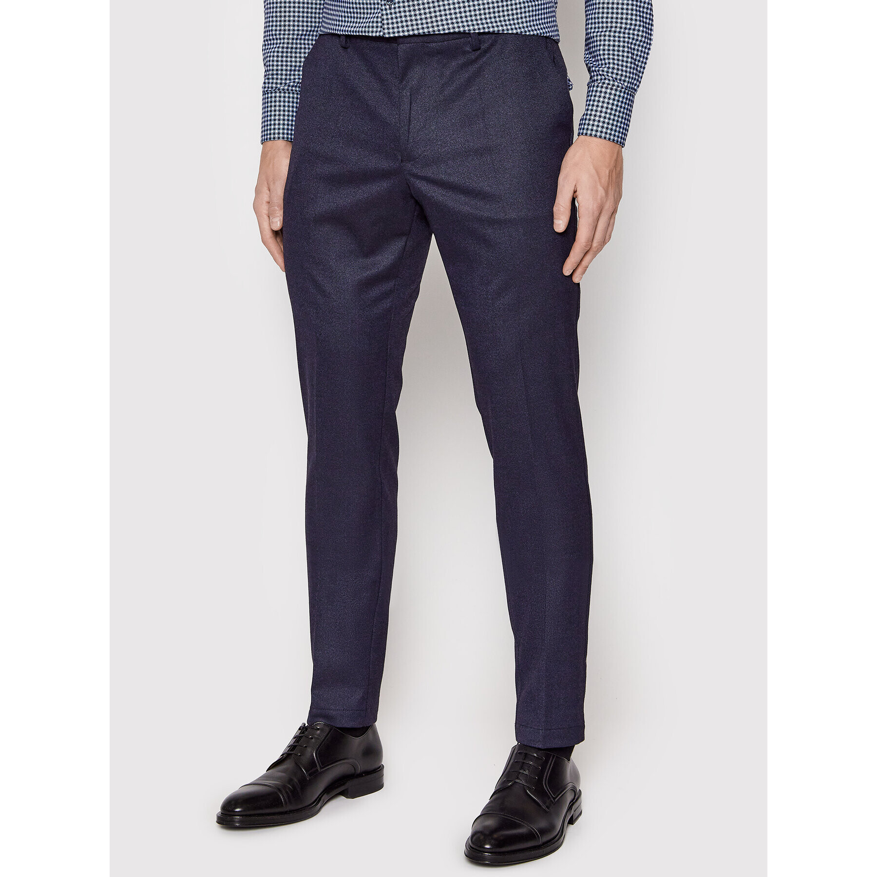 Boss Pantaloni chino Kaito1 50457266 Bleumarin Slim Fit - Pled.ro