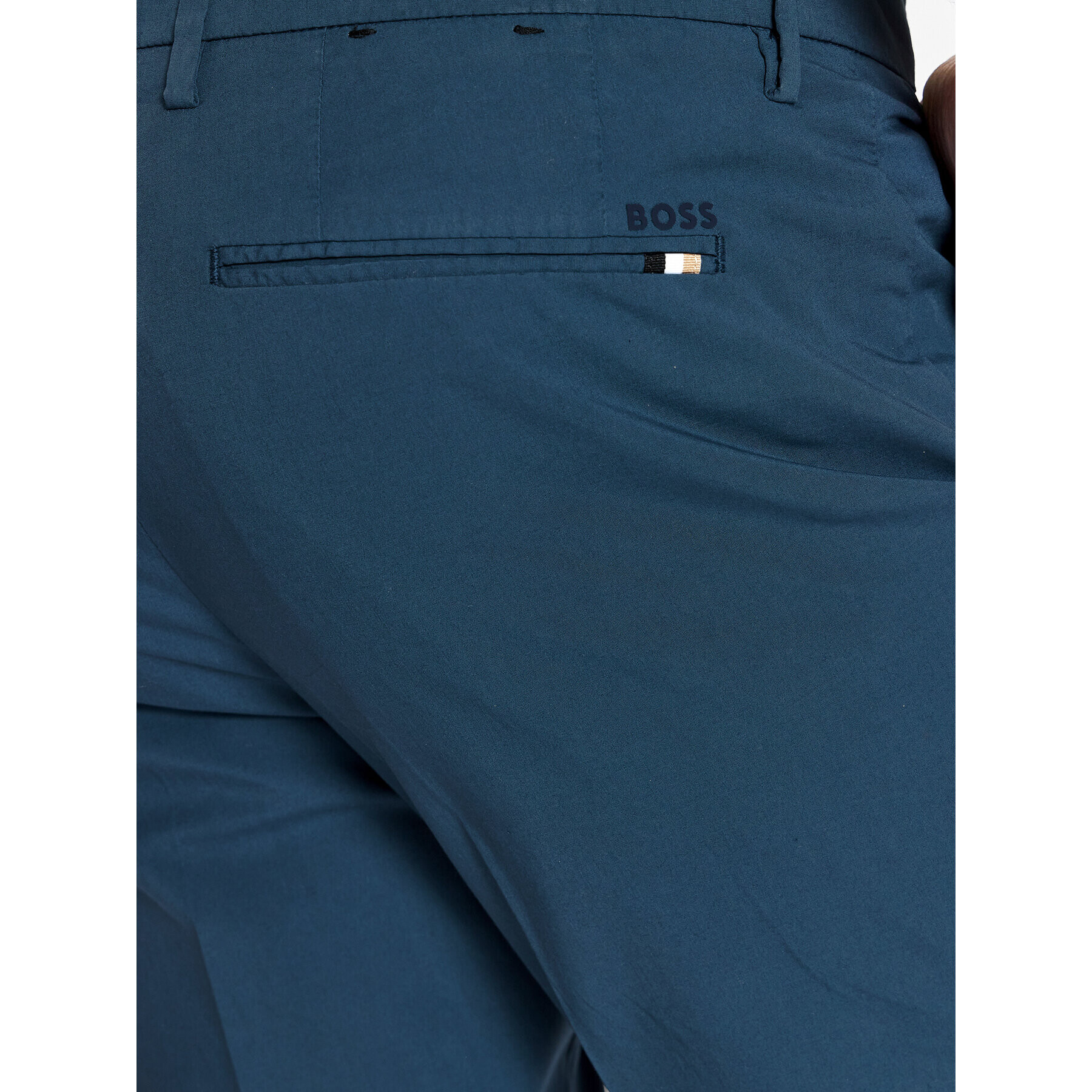 Boss Pantaloni chino Kaito1 50466506 Bleumarin Slim Fit - Pled.ro