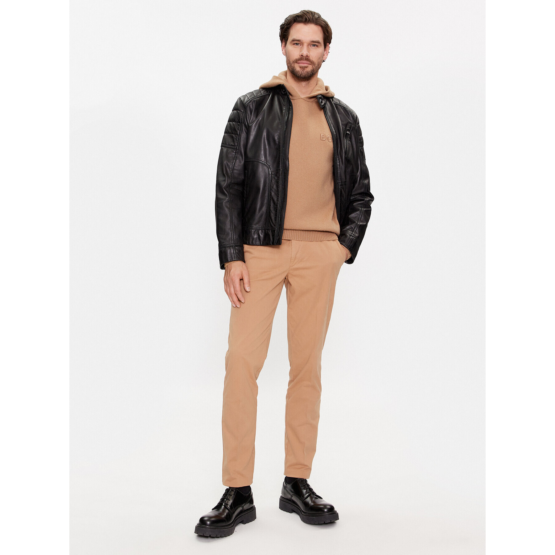 Boss Pantaloni chino Kaito1 50487966 Bej Slim Fit - Pled.ro