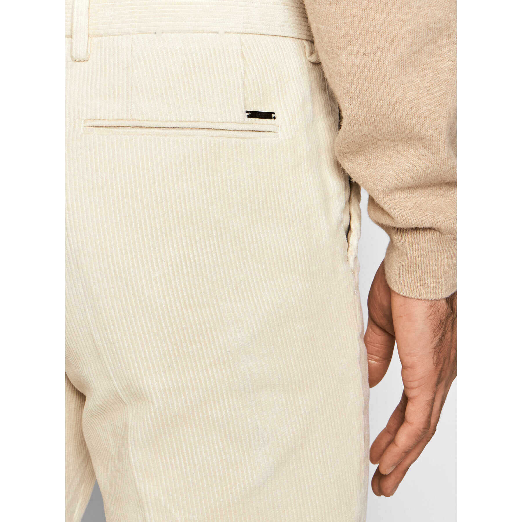 Boss Pantaloni chino Kaito1-Sw 50458543 Bej Slim Fit - Pled.ro