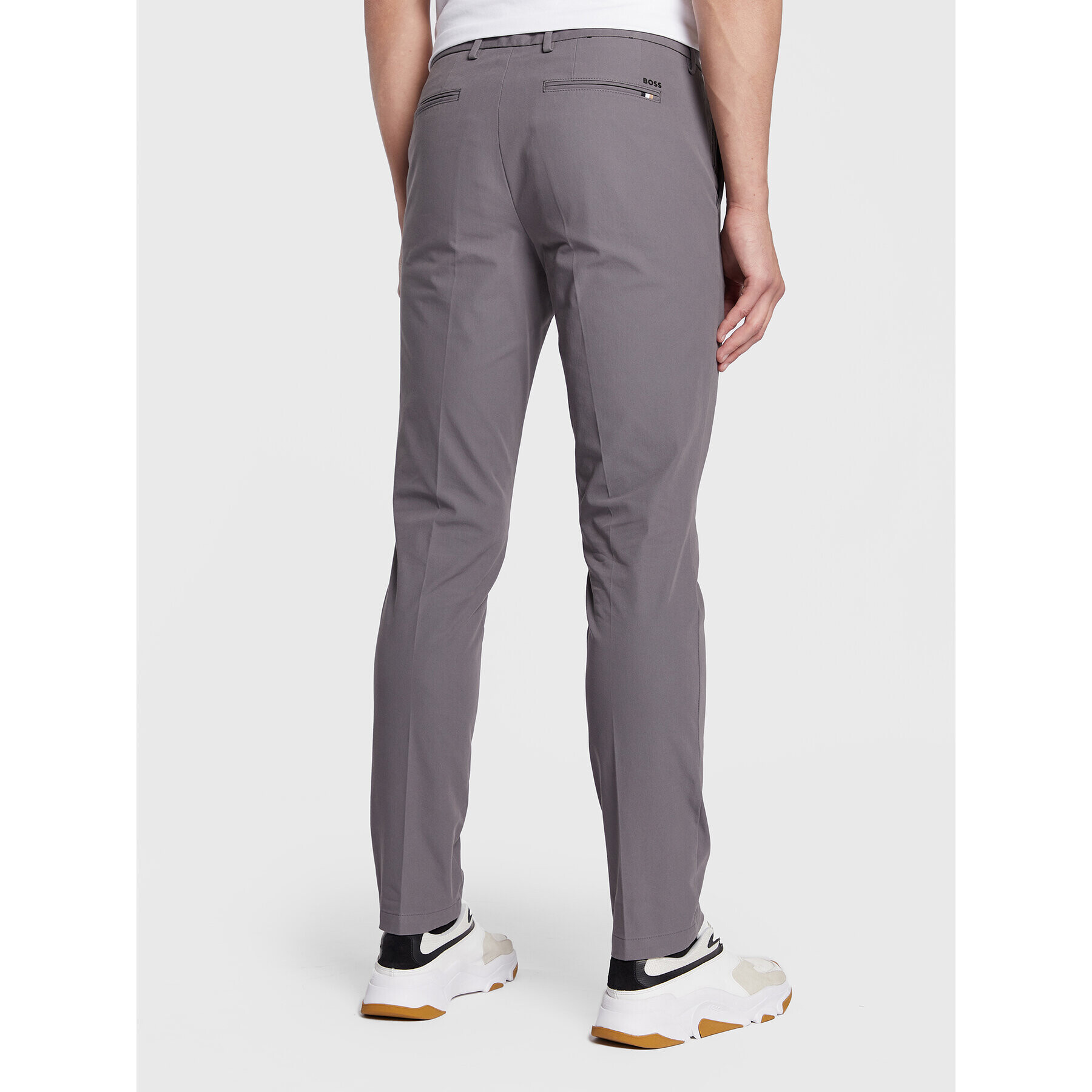 Boss Pantaloni chino Kaito1_T 50468249 Gri Slim Fit - Pled.ro