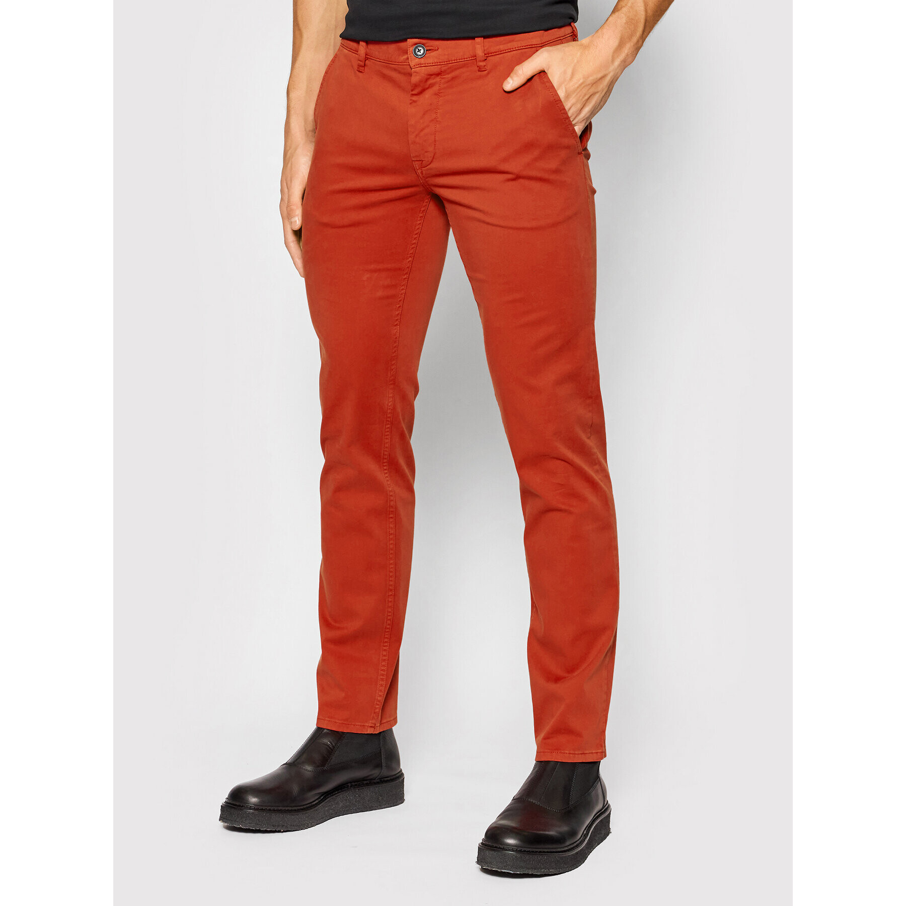 Boss Pantaloni chino Schino 50379152 Portocaliu Slim Fit - Pled.ro