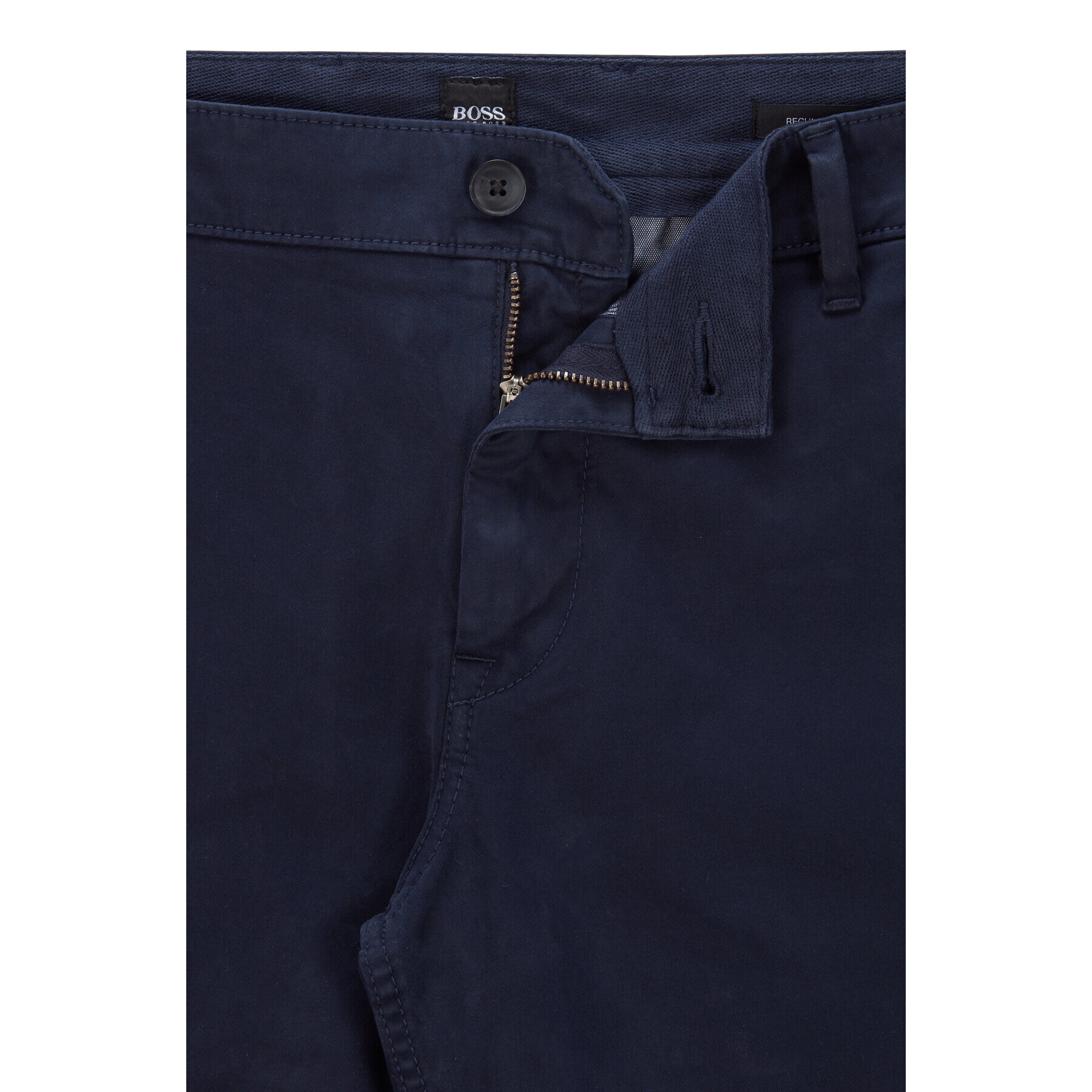 Boss Pantaloni chino Schino 50379154 Bleumarin Regular Fit - Pled.ro