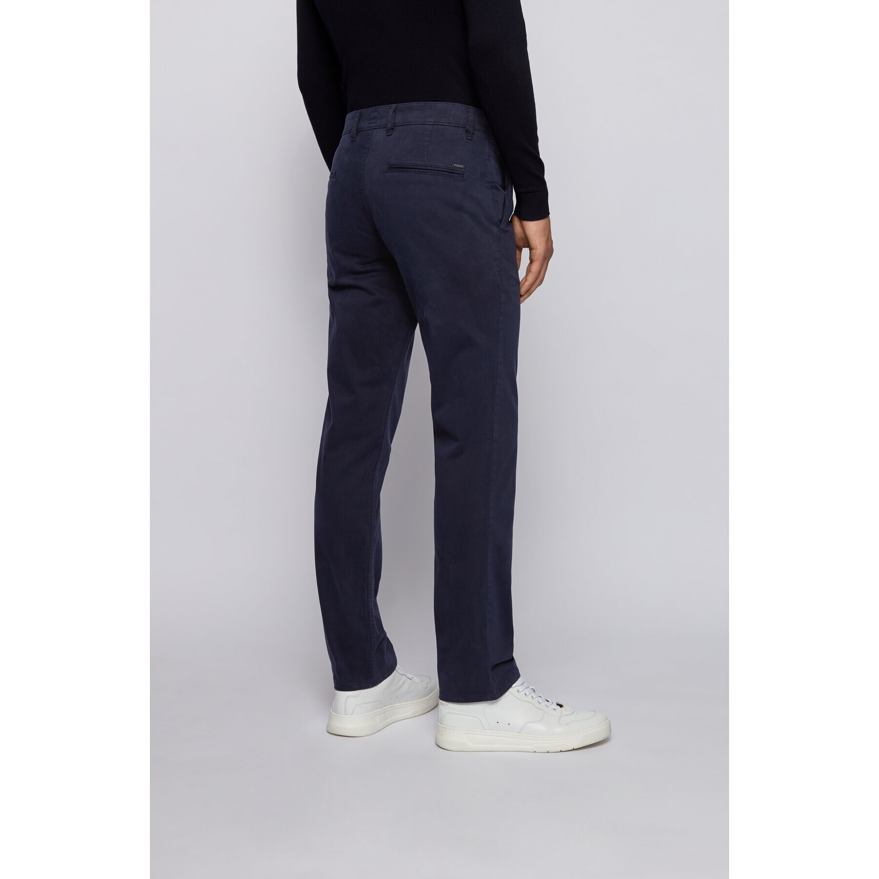 Boss Pantaloni chino Schino 50379154 Bleumarin Regular Fit - Pled.ro